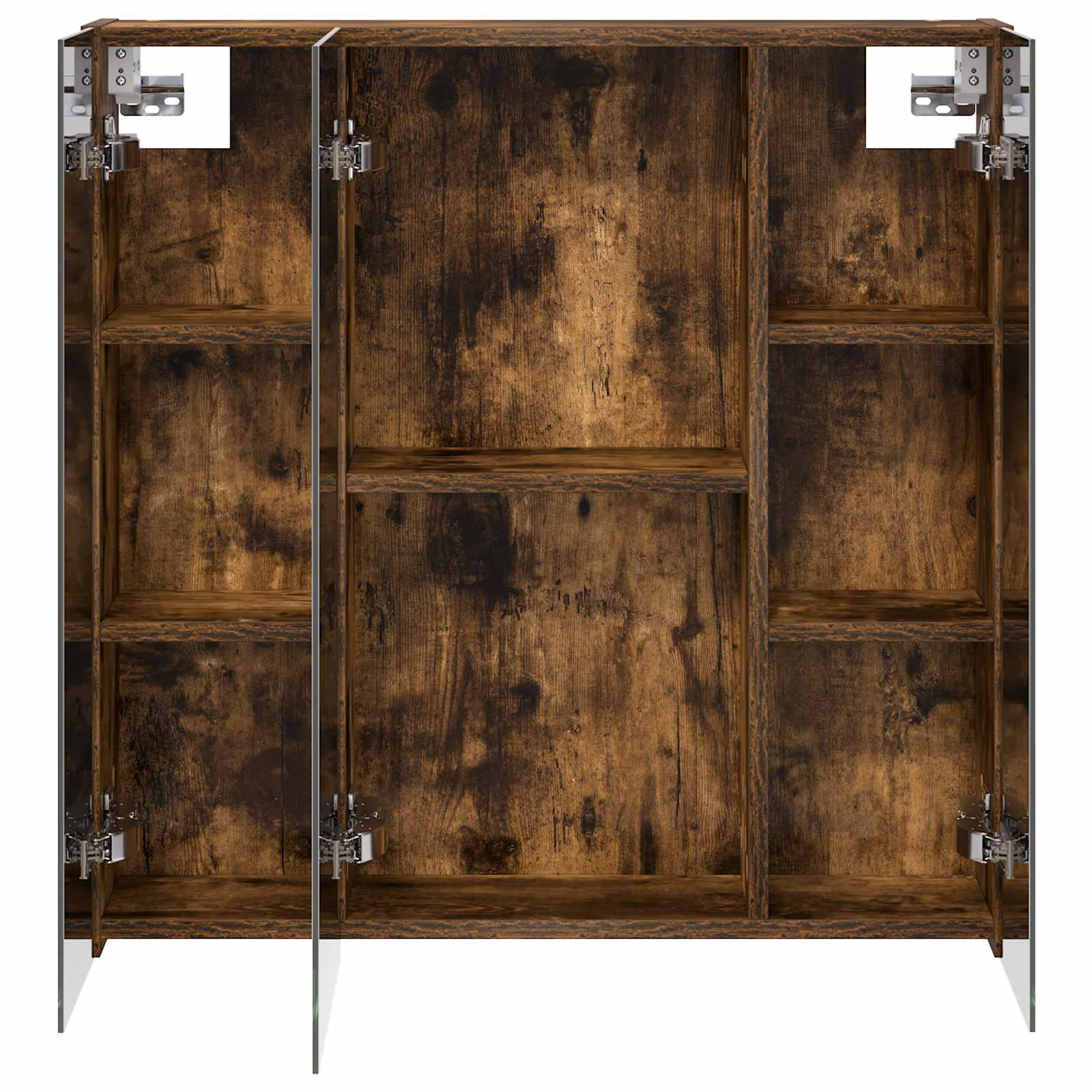 Badkamer spiegelkast Gerookt eiken 70 x 14,5 x 70 cm is nu te koop bij PeponiXL, paradijselijk wonen!