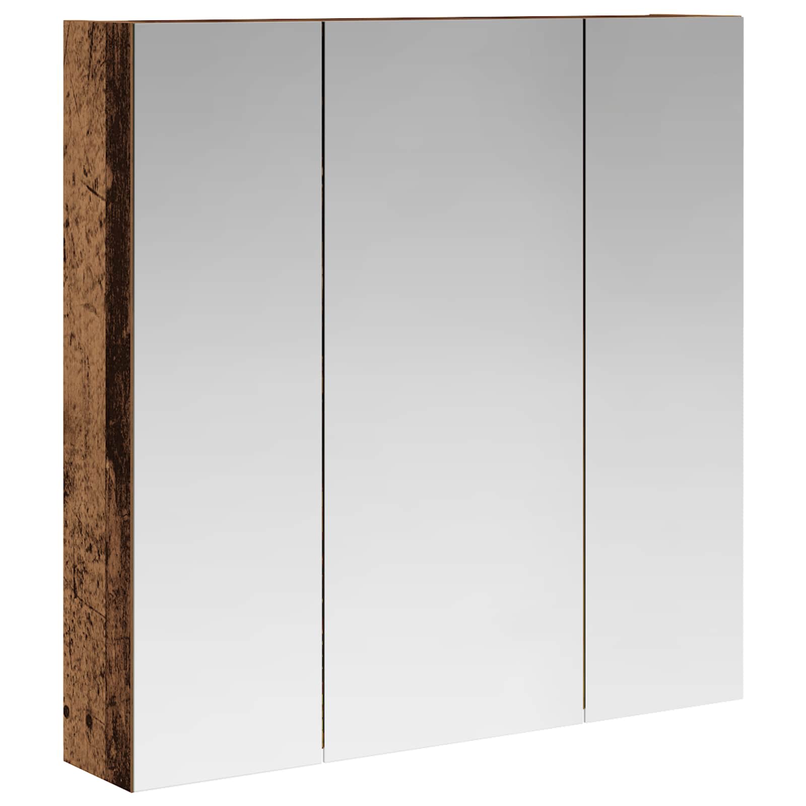 Badkamer spiegelkast Oudhout 70 x 14,5 x 70 cm Bewerkt hout is nu te koop bij PeponiXL, paradijselijk wonen!