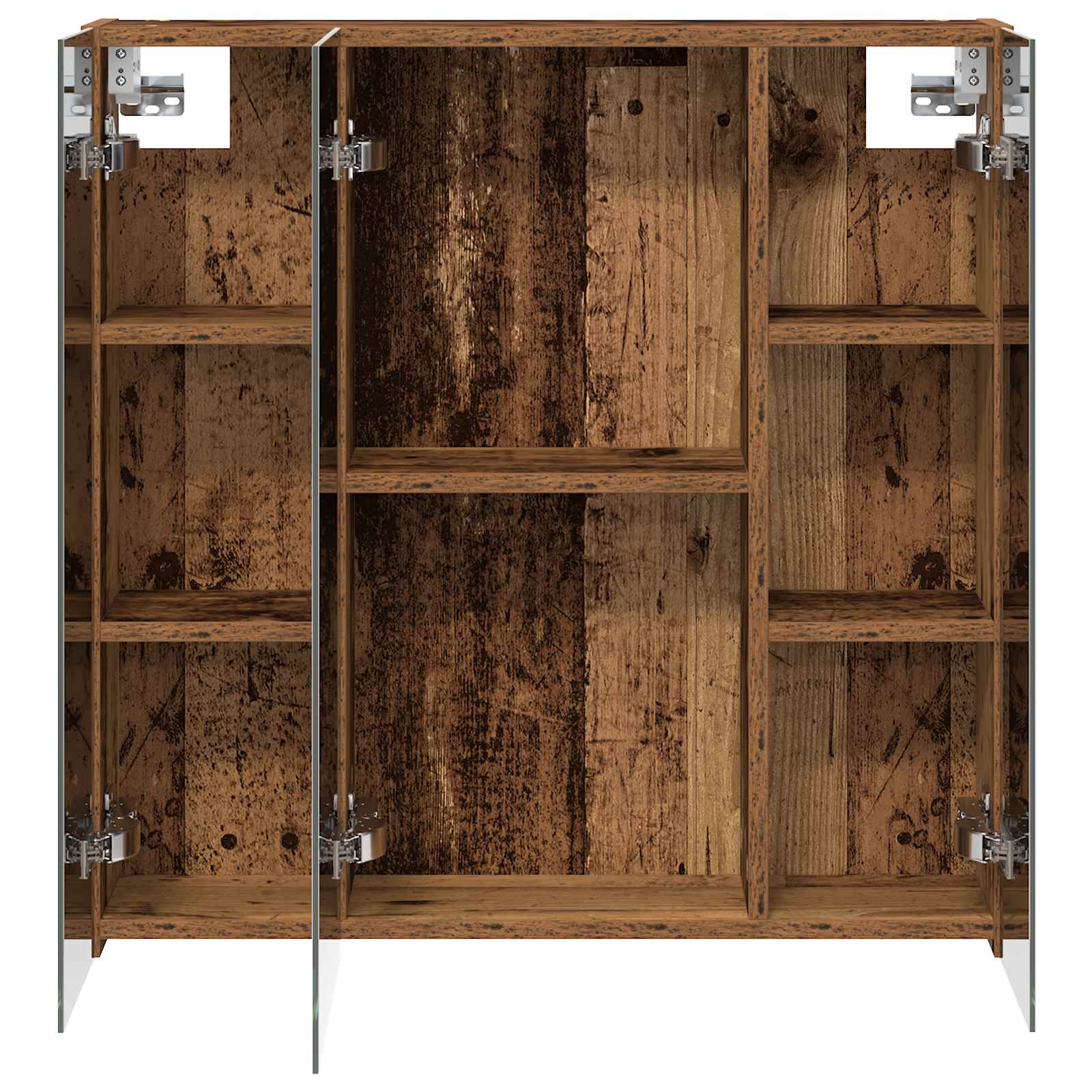 Badkamer spiegelkast Oudhout 70 x 14,5 x 70 cm Bewerkt hout is nu te koop bij PeponiXL, paradijselijk wonen!