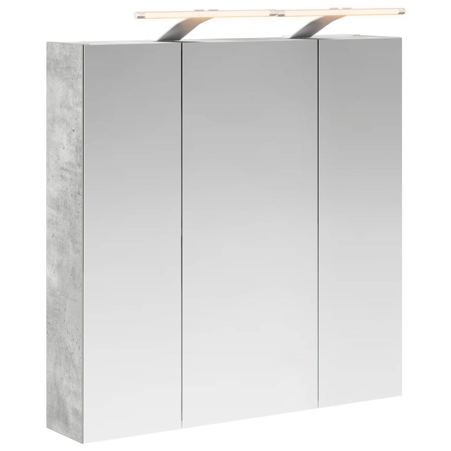 Badkamer spiegelkast Beton Grijs 70 x 14,5 x 70 cm Bewerkt hout is nu te koop bij PeponiXL, paradijselijk wonen!