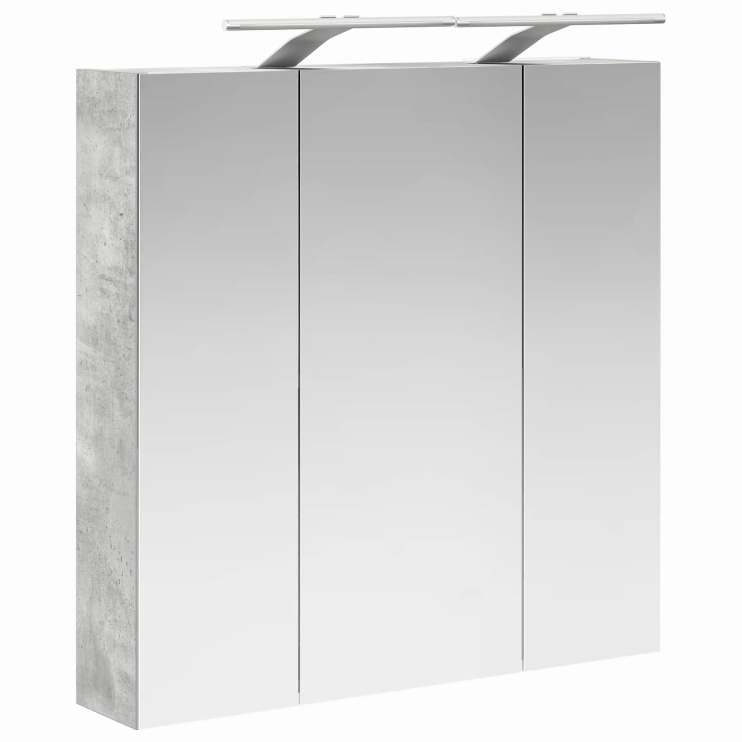Badkamer spiegelkast Beton Grijs 70 x 14,5 x 70 cm Bewerkt hout is nu te koop bij PeponiXL, paradijselijk wonen!