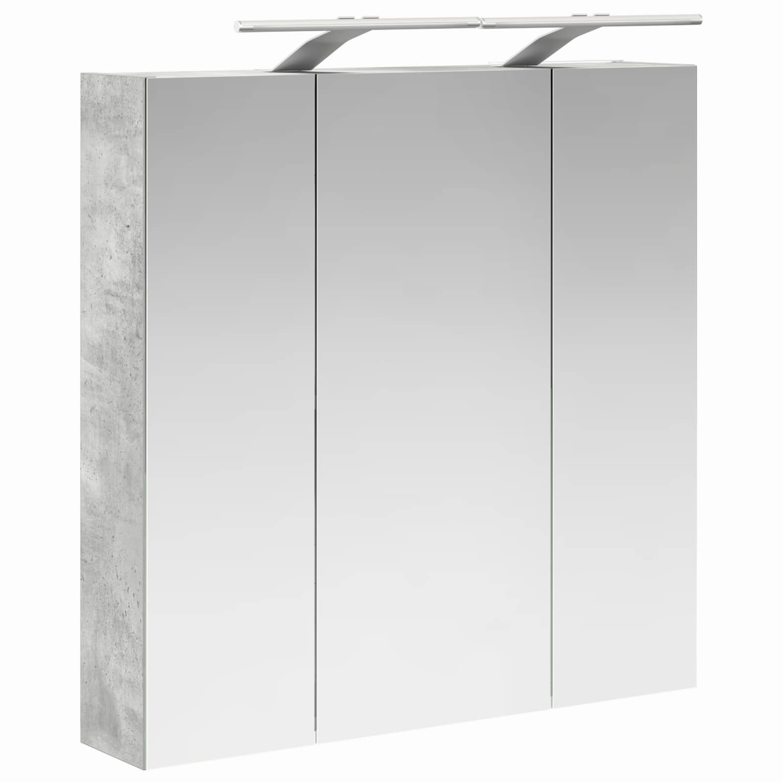Badkamer spiegelkast Beton Grijs 70 x 14,5 x 70 cm Bewerkt hout is nu te koop bij PeponiXL, paradijselijk wonen!