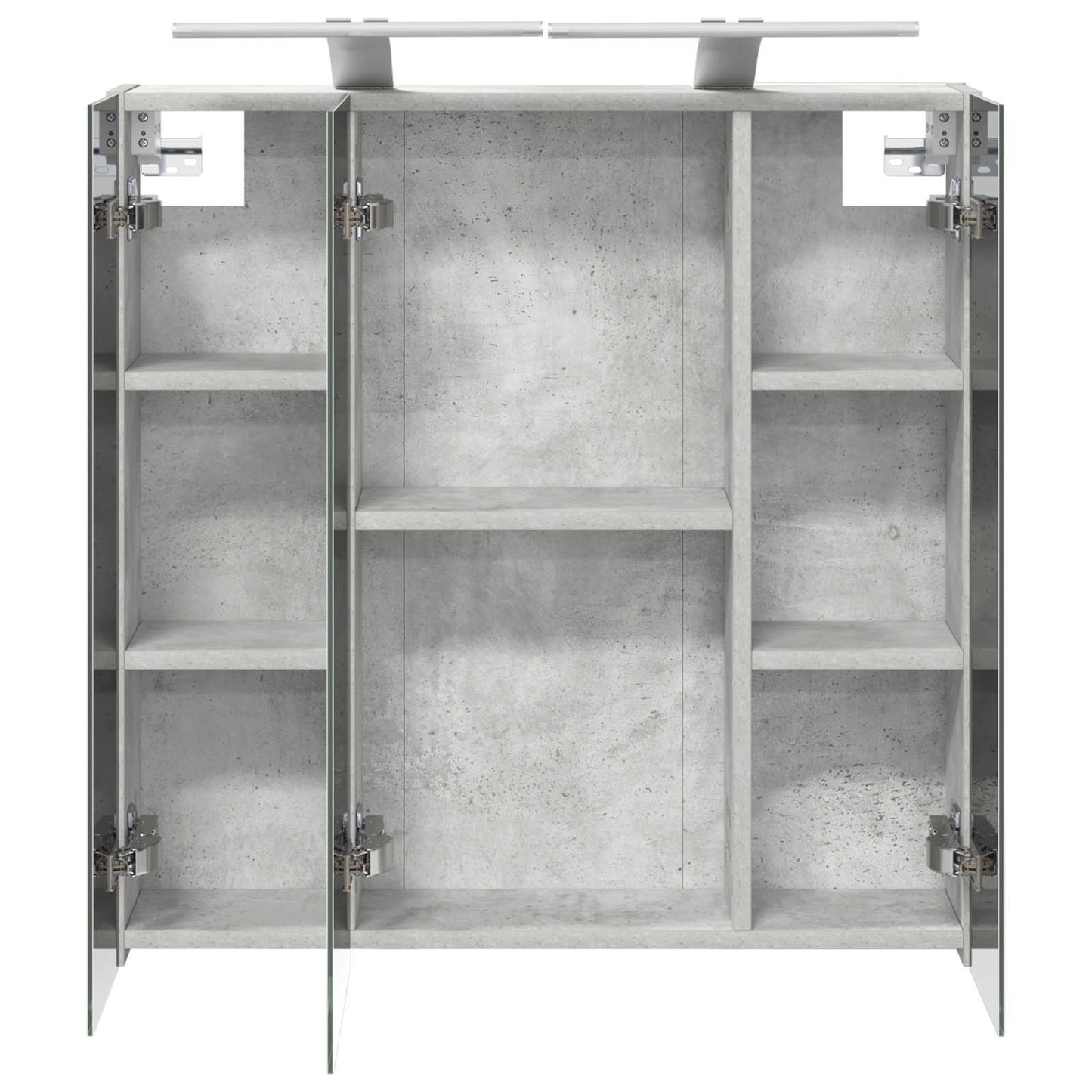 Badkamer spiegelkast Beton Grijs 70 x 14,5 x 70 cm Bewerkt hout is nu te koop bij PeponiXL, paradijselijk wonen!