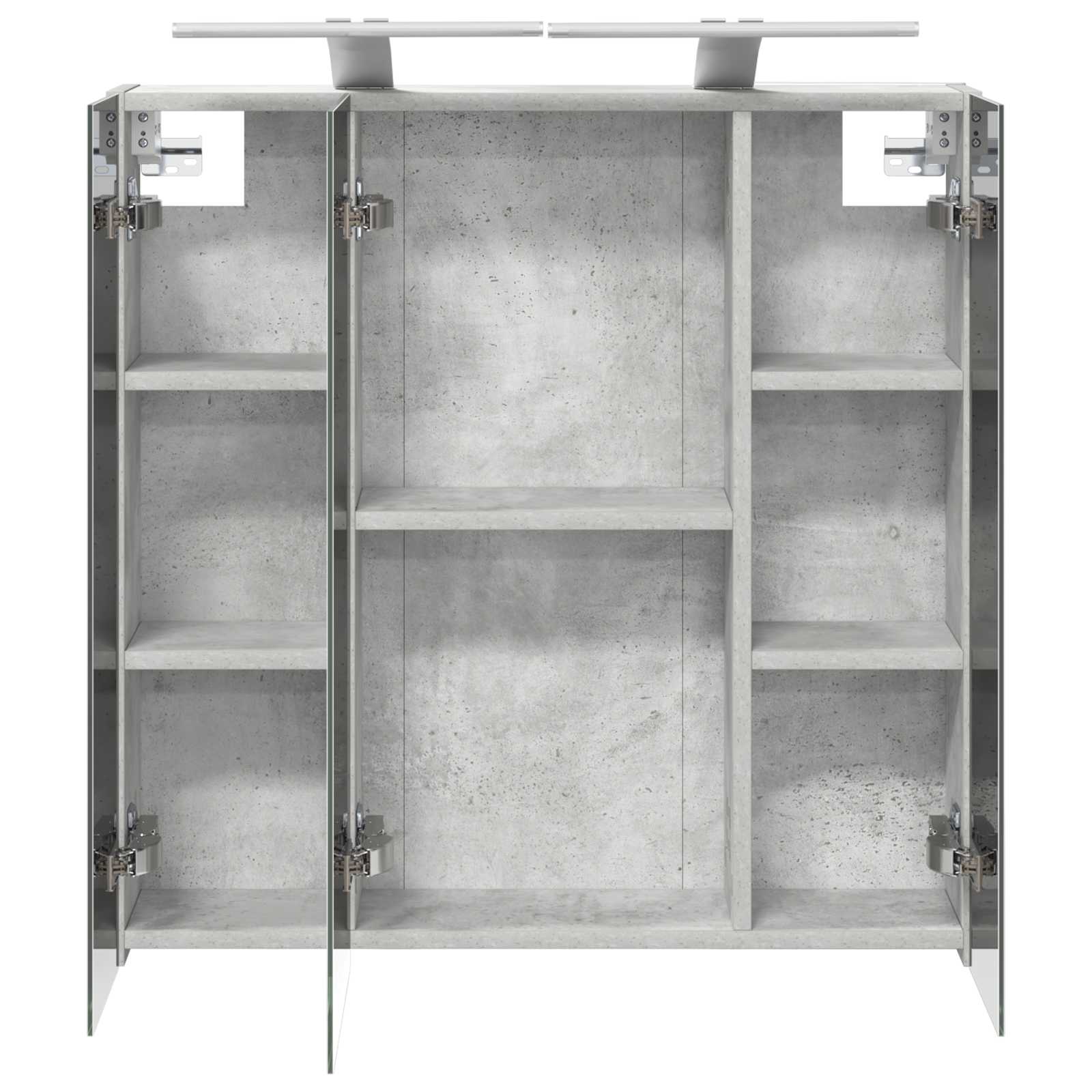 Badkamer spiegelkast Beton Grijs 70 x 14,5 x 70 cm Bewerkt hout is nu te koop bij PeponiXL, paradijselijk wonen!