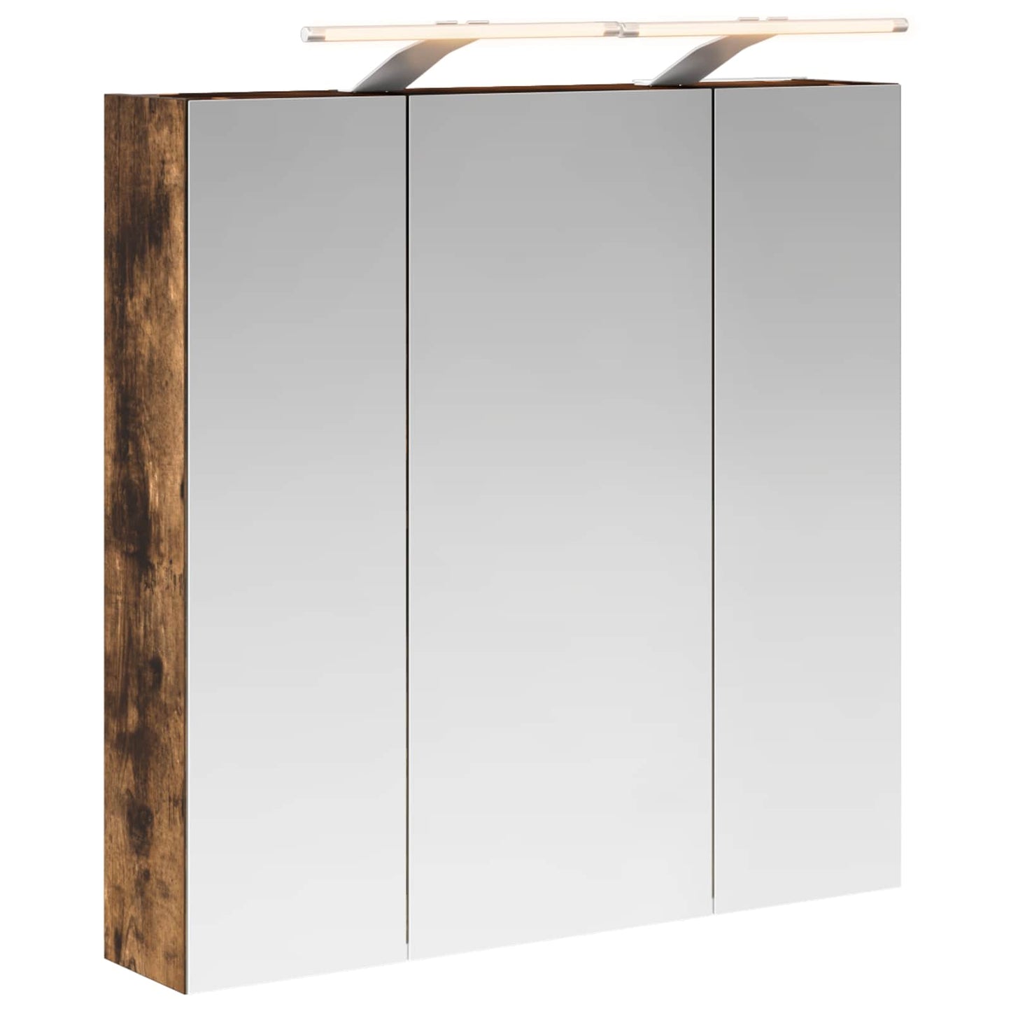 Badkamer spiegelkast Gerookt eiken 70 x 14,5 x 70 cm is nu te koop bij PeponiXL, paradijselijk wonen!