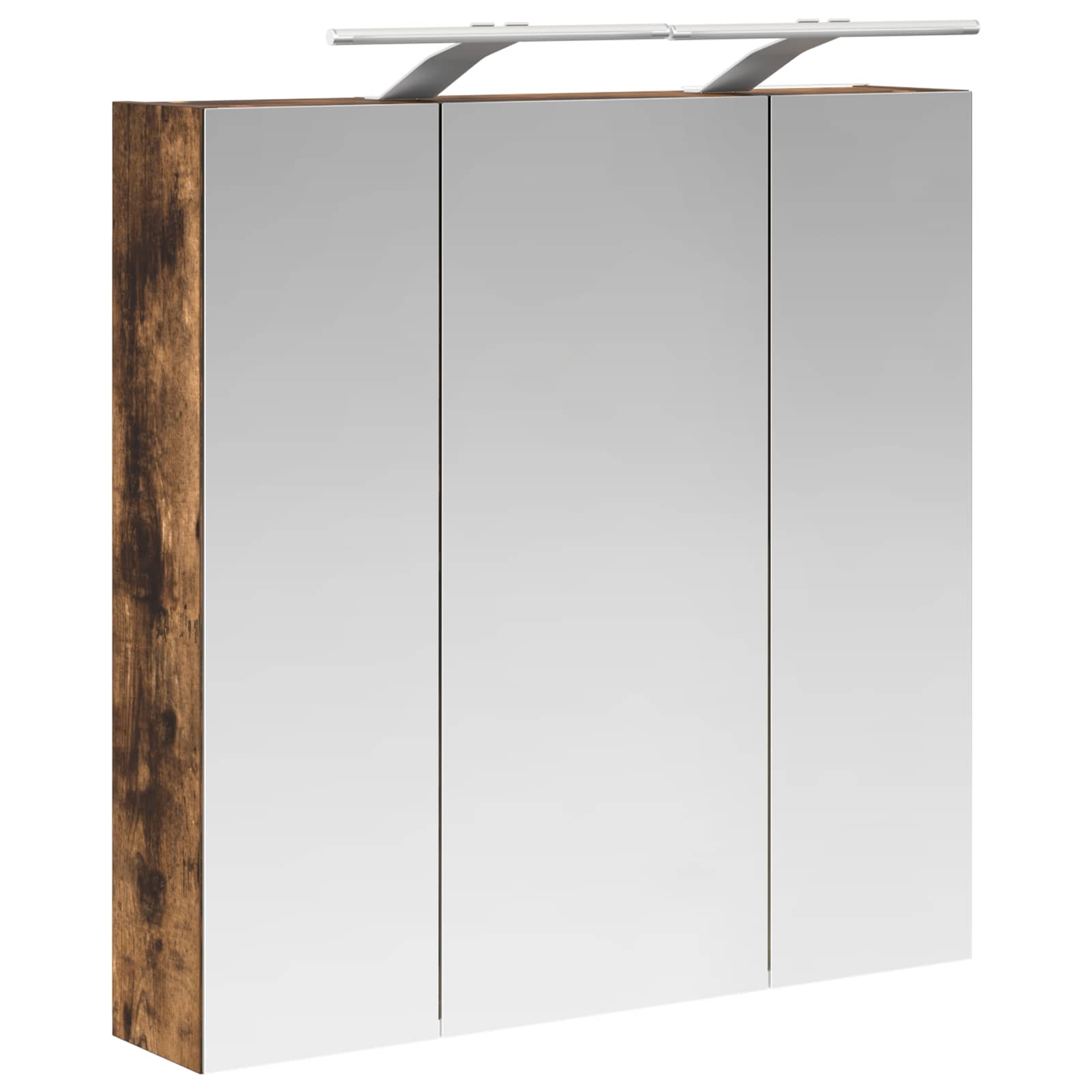 Badkamer spiegelkast Gerookt eiken 70 x 14,5 x 70 cm is nu te koop bij PeponiXL, paradijselijk wonen!