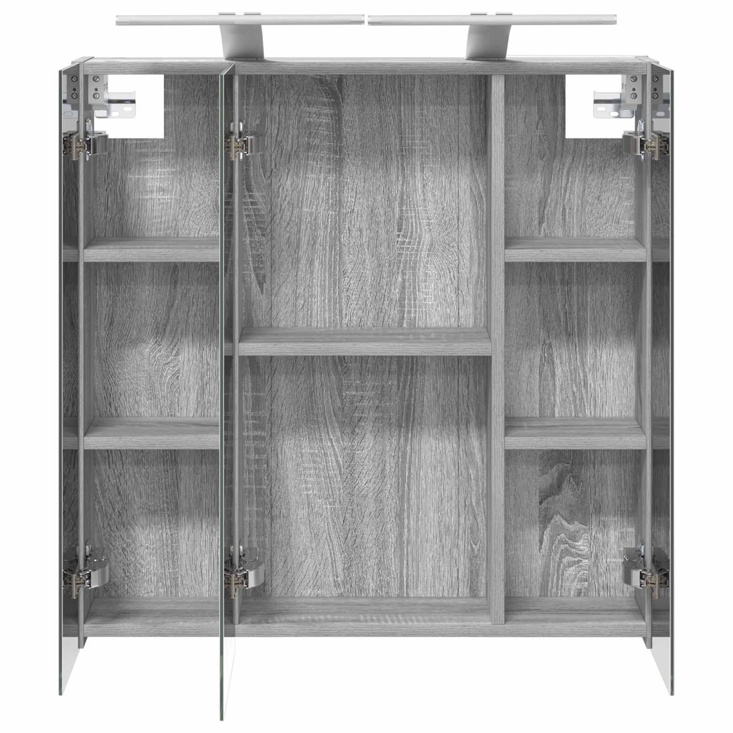 Badkamer spiegelkast Grijs Sonoma 70 x 14,5 x 70 cm is nu te koop bij PeponiXL, paradijselijk wonen!
