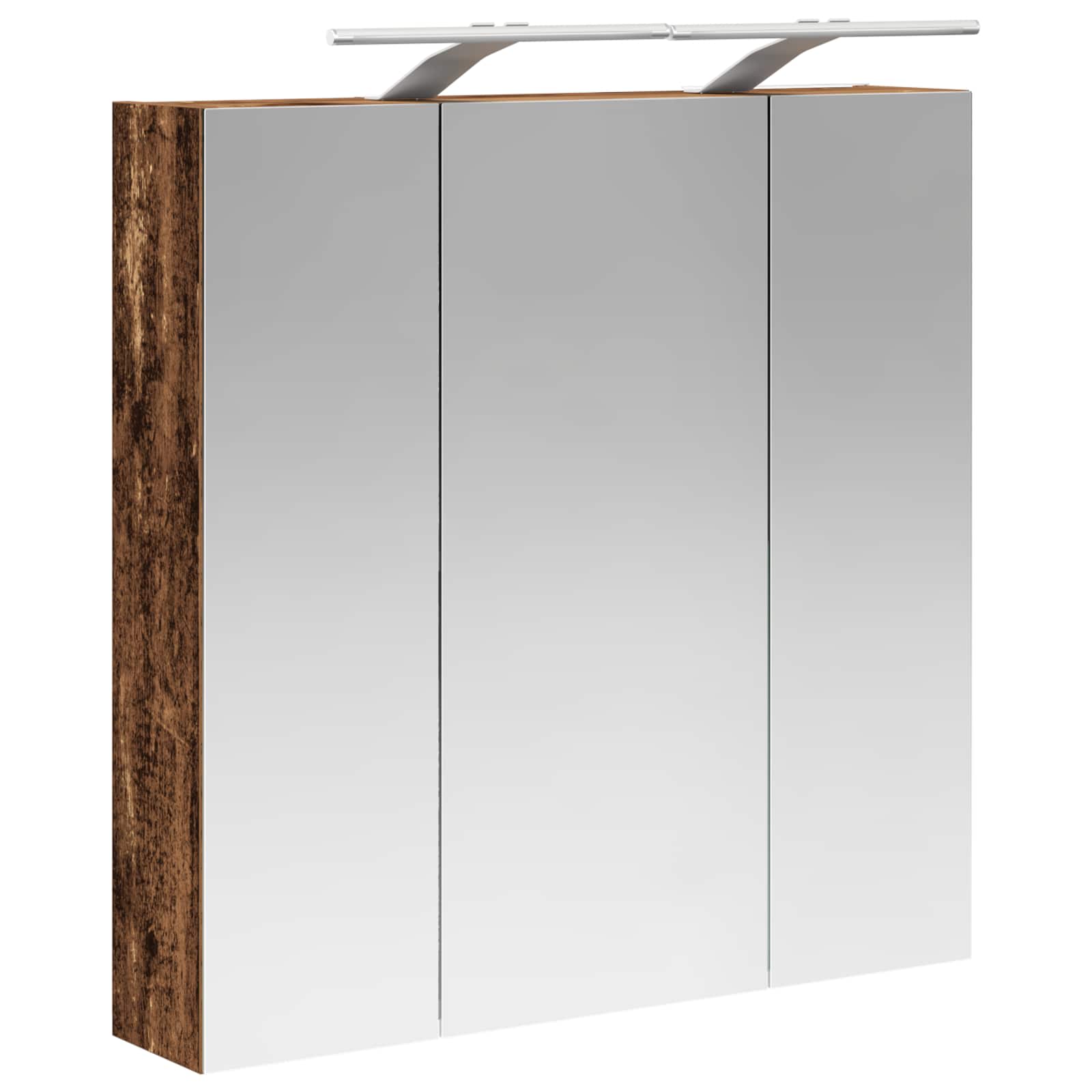 Badkamer spiegelkast Oudhout 70 x 14,5 x 70 cm Bewerkt hout is nu te koop bij PeponiXL, paradijselijk wonen!