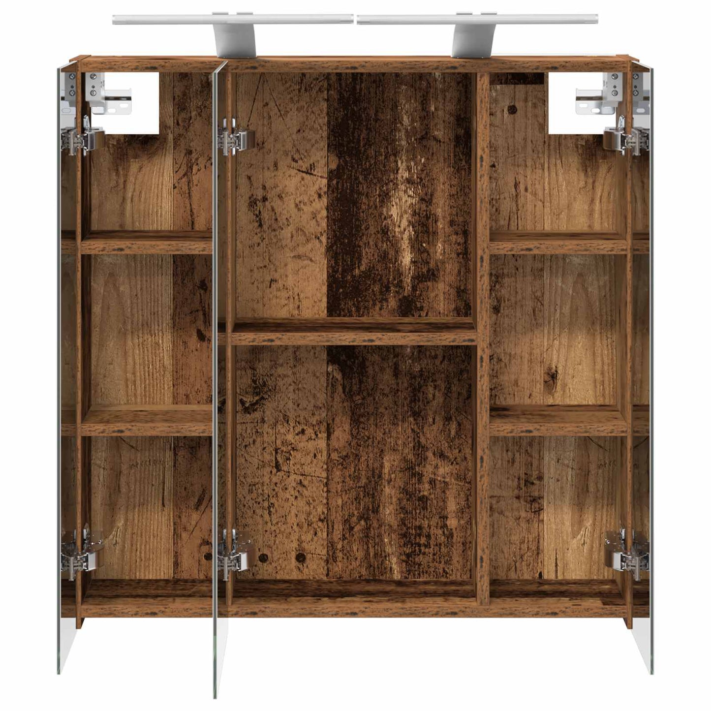 Badkamer spiegelkast Oudhout 70 x 14,5 x 70 cm Bewerkt hout is nu te koop bij PeponiXL, paradijselijk wonen!