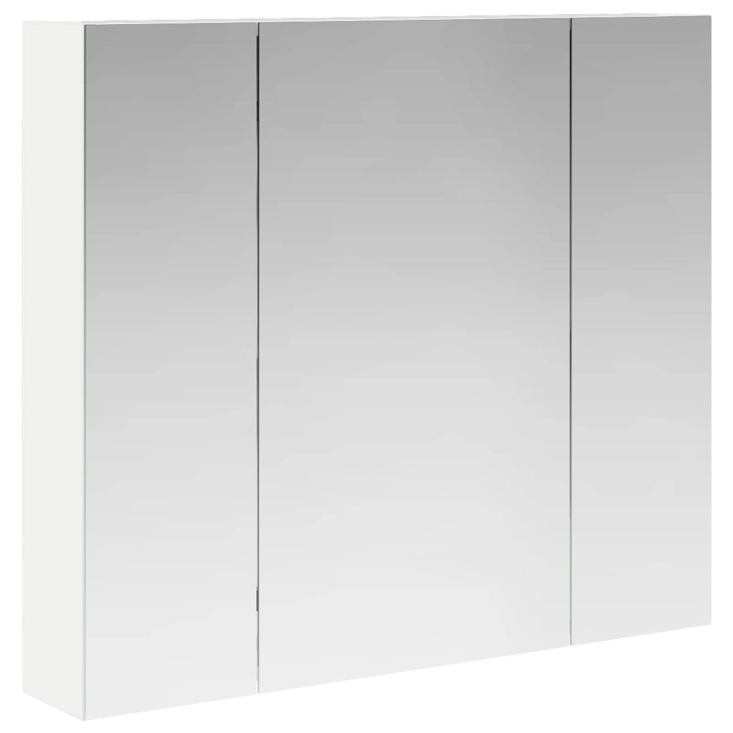 Badkamer spiegelkast Wit 80 x 14.5 x 70 cm Bewerkt hout is nu te koop bij PeponiXL, paradijselijk wonen!