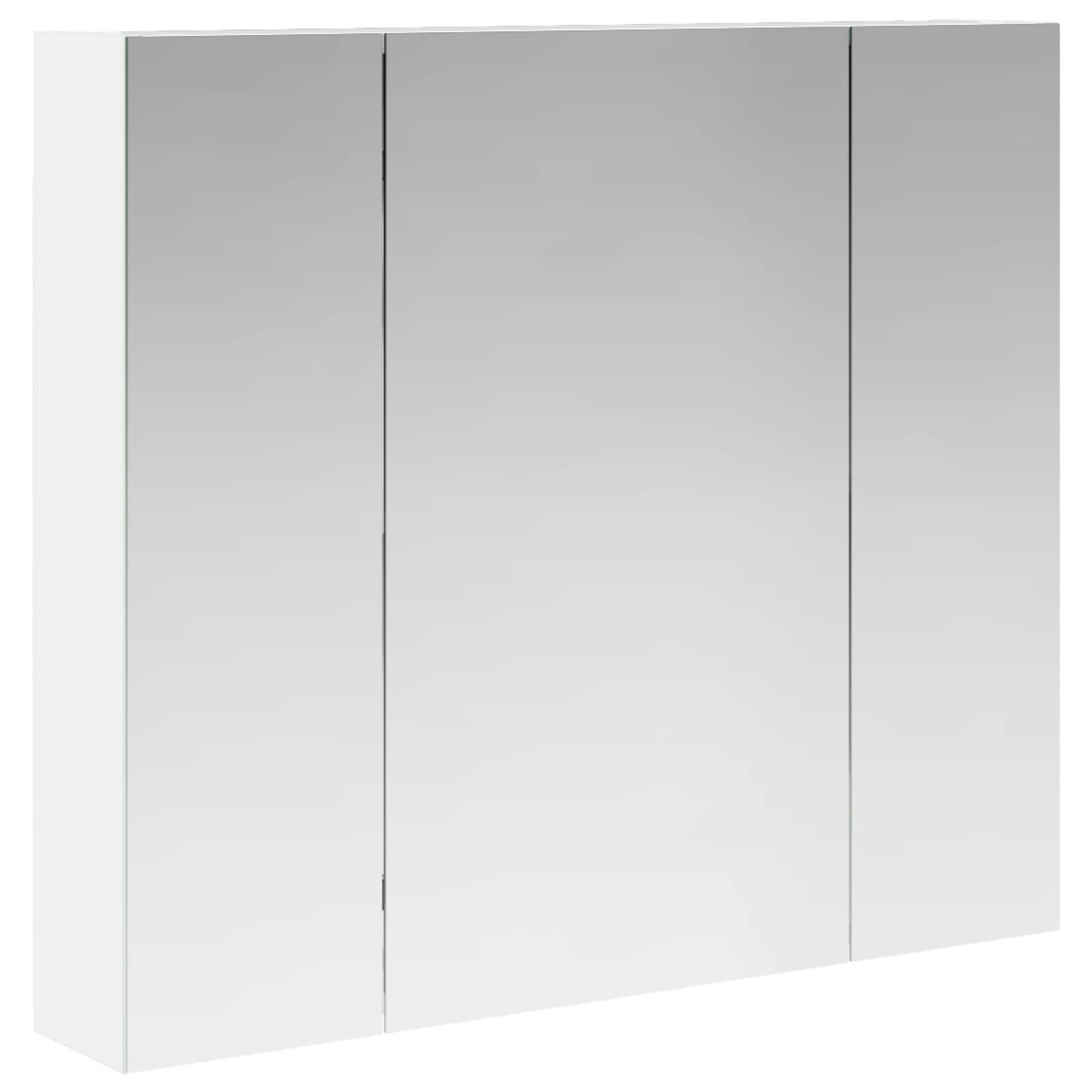 Badkamer spiegelkast Wit 80 x 14.5 x 70 cm Bewerkt hout is nu te koop bij PeponiXL, paradijselijk wonen!