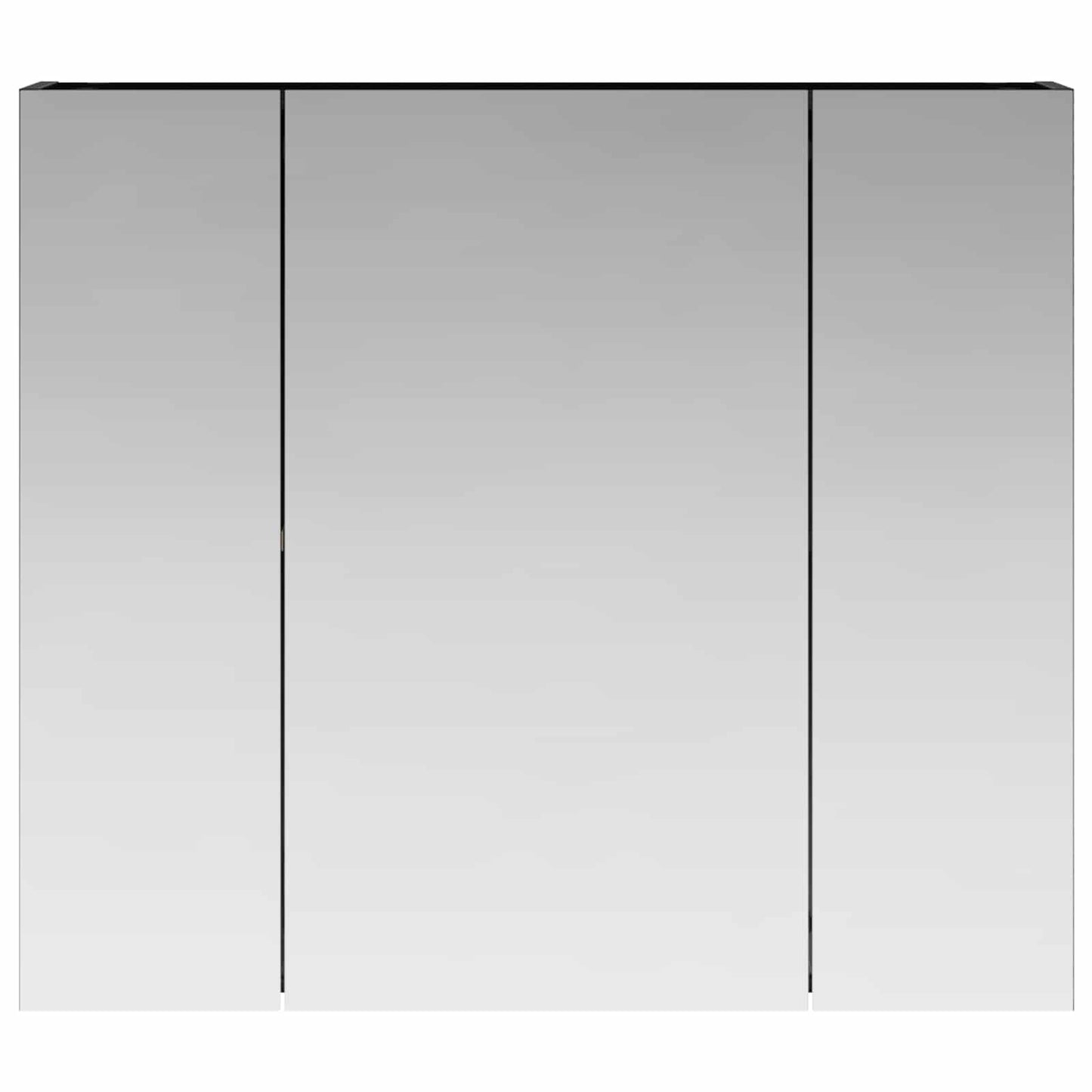 Badkamer spiegelkast Zwart Eiken 80 x 14.5 x 70 cm Bewerkt hout is nu te koop bij PeponiXL, paradijselijk wonen!