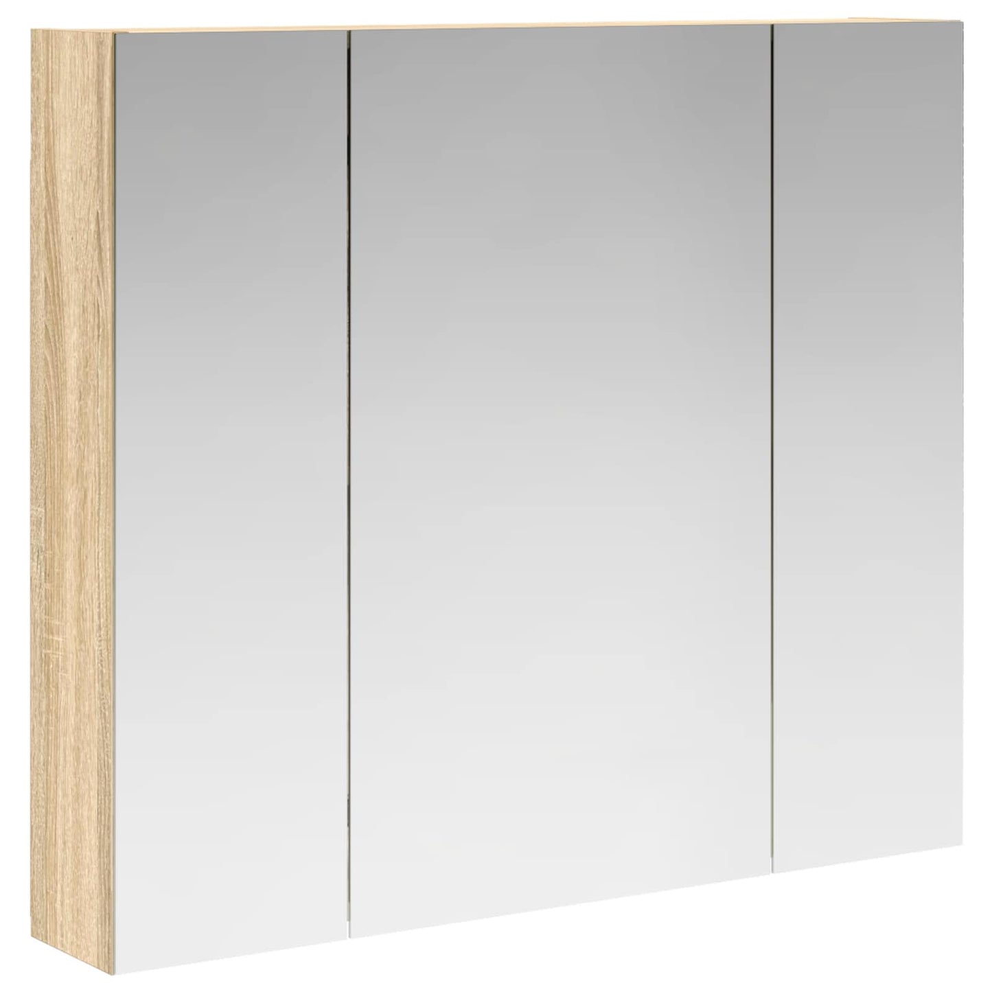 Badkamer spiegelkast met plank Sonoma Eiken 80 x 14.5 x 70 cm is nu te koop bij PeponiXL, paradijselijk wonen!