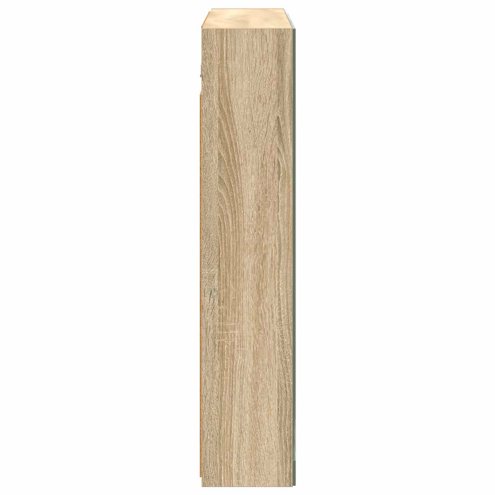 Badkamer spiegelkast met plank Sonoma Eiken 80 x 14.5 x 70 cm is nu te koop bij PeponiXL, paradijselijk wonen!