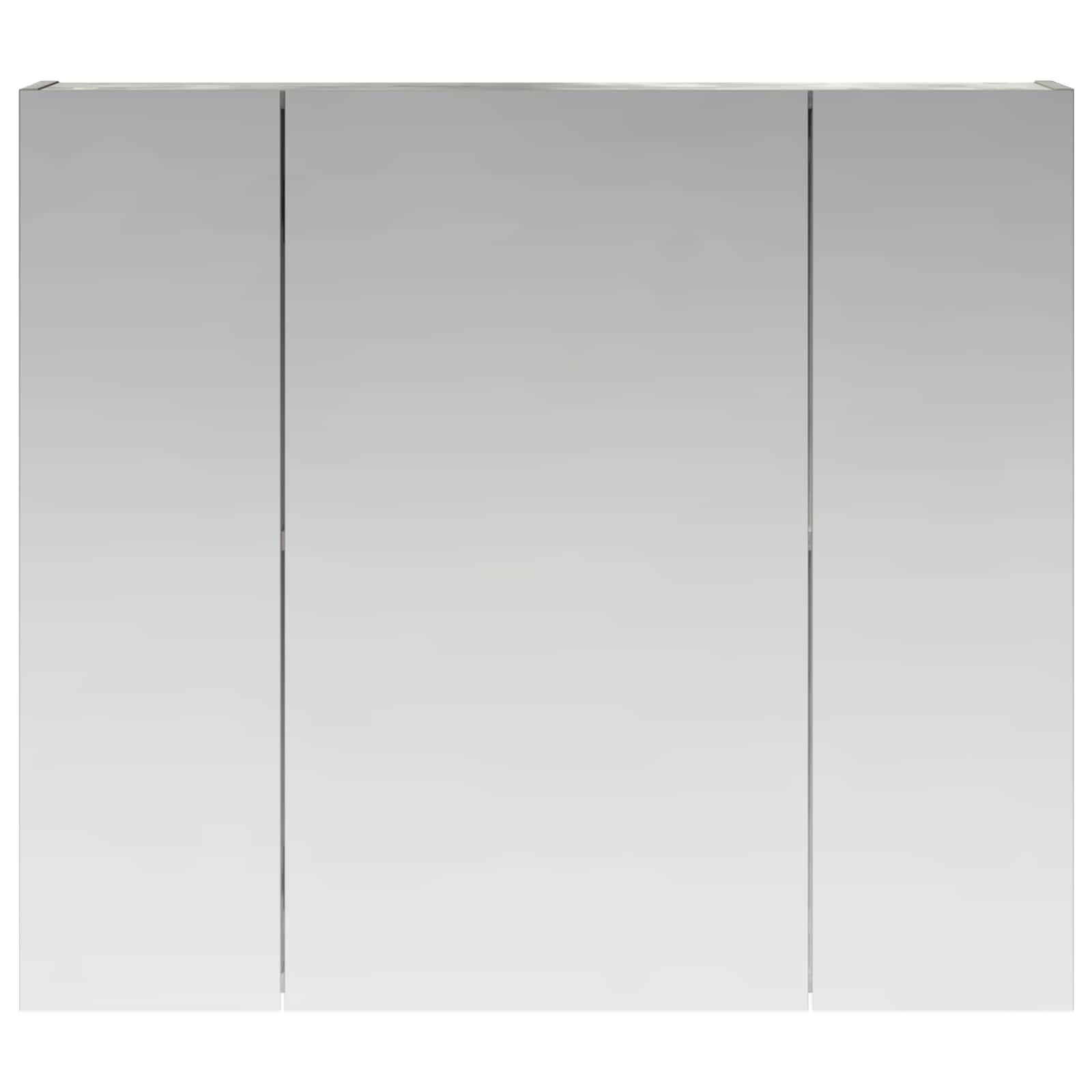 Badkamer spiegelkast Beton Grijs 80 x 14.5 x 70 cm Bewerkt hout is nu te koop bij PeponiXL, paradijselijk wonen!