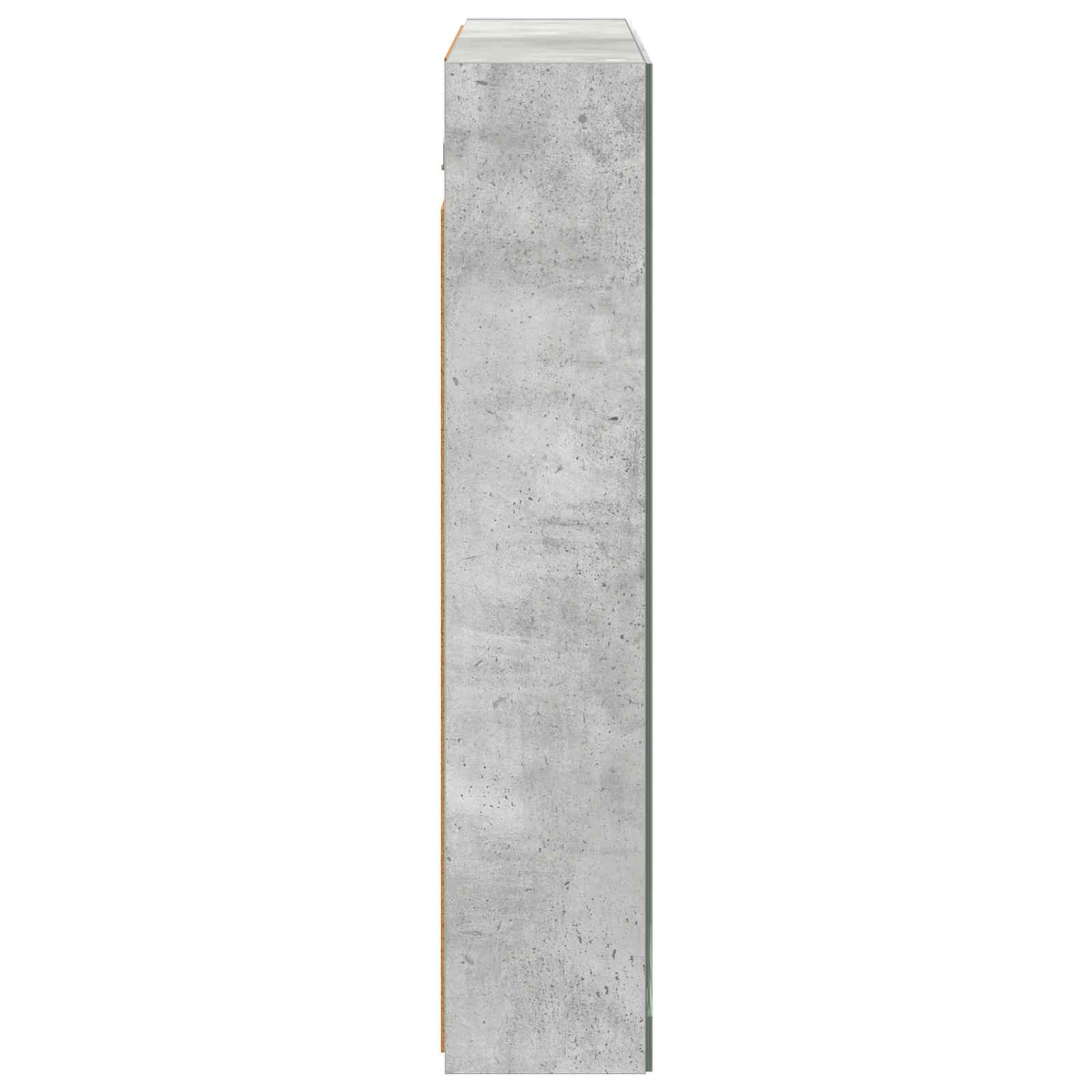 Badkamer spiegelkast Beton Grijs 80 x 14.5 x 70 cm Bewerkt hout is nu te koop bij PeponiXL, paradijselijk wonen!