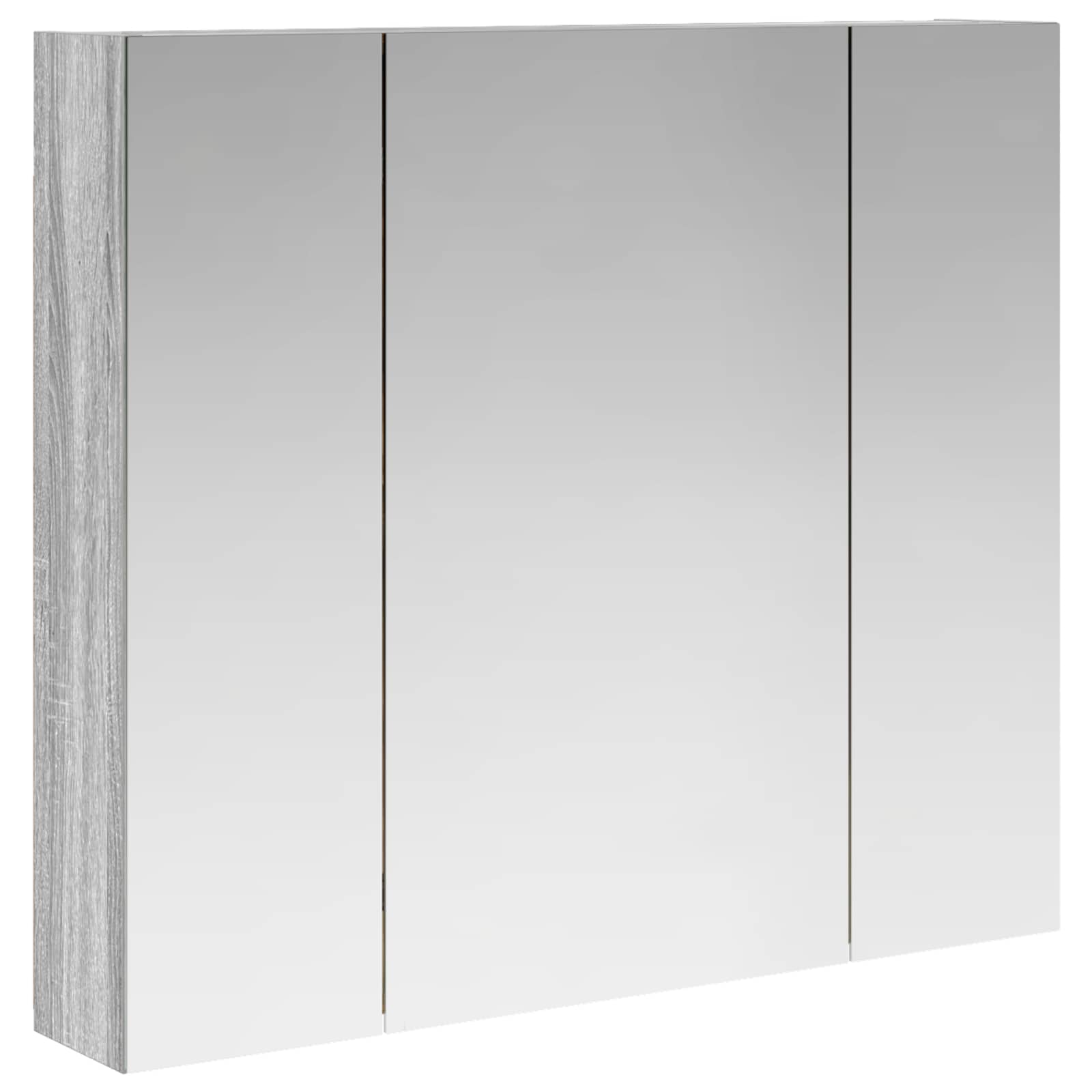 Badkamer spiegelkast met plank Grijs Sonoma 80 x 14.5 x 70 cm is nu te koop bij PeponiXL, paradijselijk wonen!