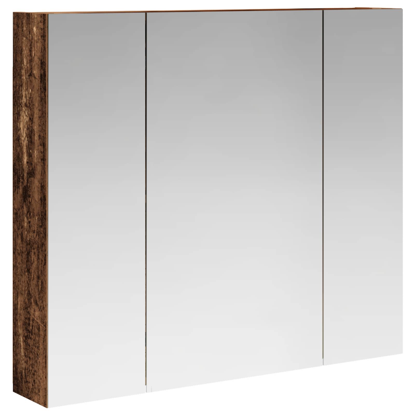 Badkamer spiegelkast Oudhout 80 x 14.5 x 70 cm Bewerkt hout is nu te koop bij PeponiXL, paradijselijk wonen!