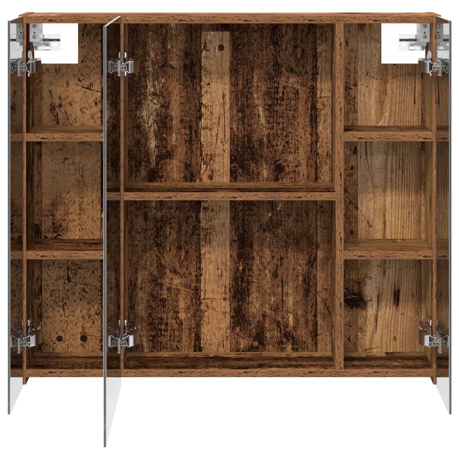 Badkamer spiegelkast Oudhout 80 x 14.5 x 70 cm Bewerkt hout is nu te koop bij PeponiXL, paradijselijk wonen!