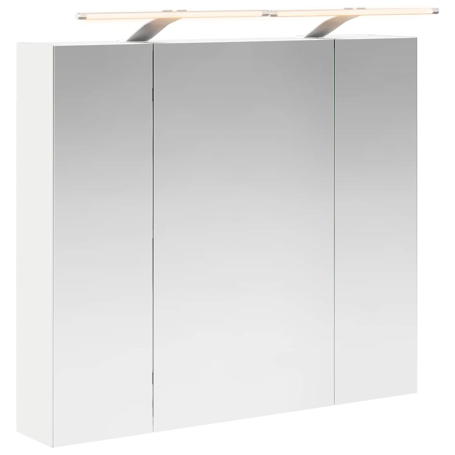 Badkamer spiegelkast Wit 80 x 14.5 x 70 cm Bewerkt hout is nu te koop bij PeponiXL, paradijselijk wonen!