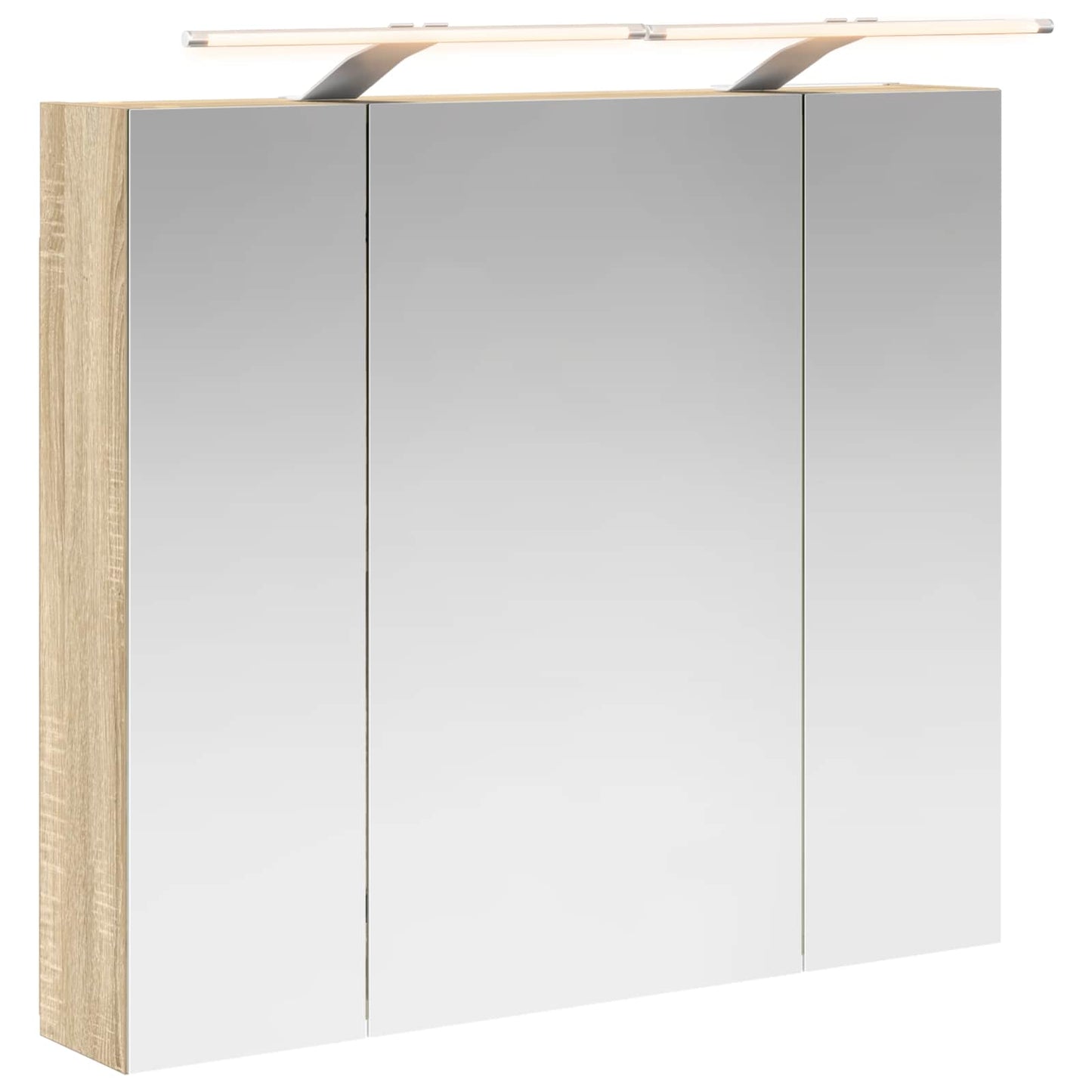Badkamer spiegelkast met plank Sonoma Eiken 80 x 14.5 x 70 cm is nu te koop bij PeponiXL, paradijselijk wonen!