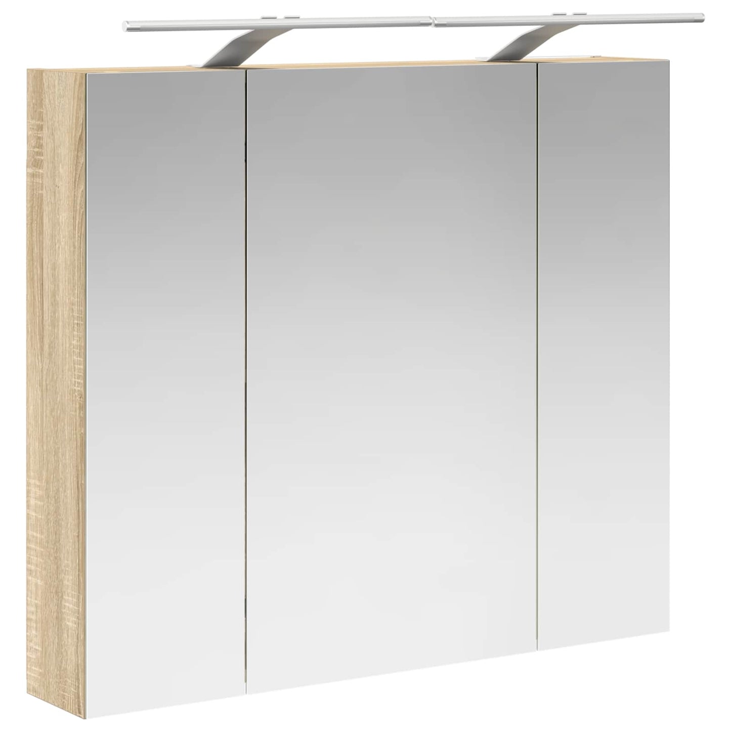 Badkamer spiegelkast met plank Sonoma Eiken 80 x 14.5 x 70 cm is nu te koop bij PeponiXL, paradijselijk wonen!
