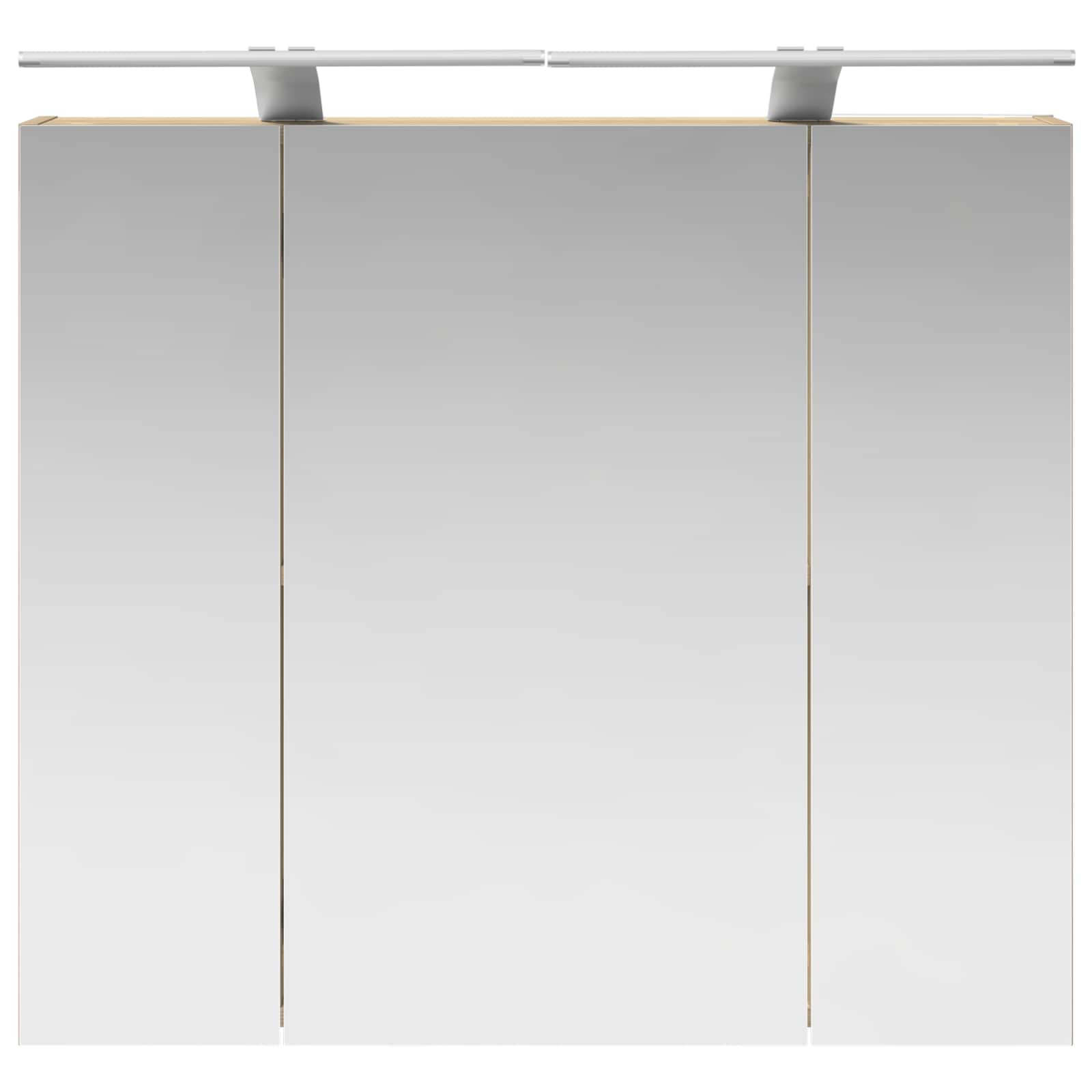 Badkamer spiegelkast met plank Sonoma Eiken 80 x 14.5 x 70 cm is nu te koop bij PeponiXL, paradijselijk wonen!