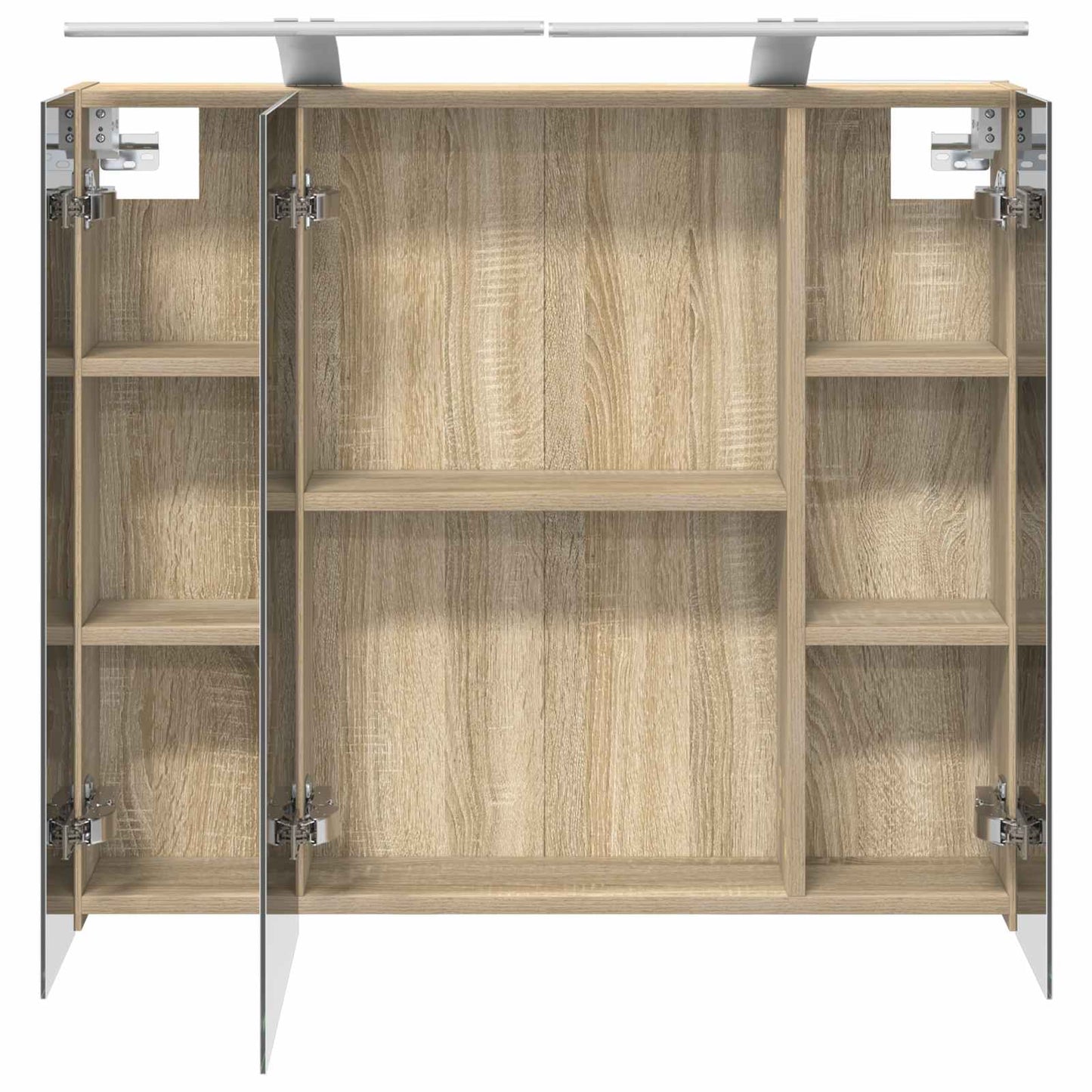 Badkamer spiegelkast met plank Sonoma Eiken 80 x 14.5 x 70 cm is nu te koop bij PeponiXL, paradijselijk wonen!