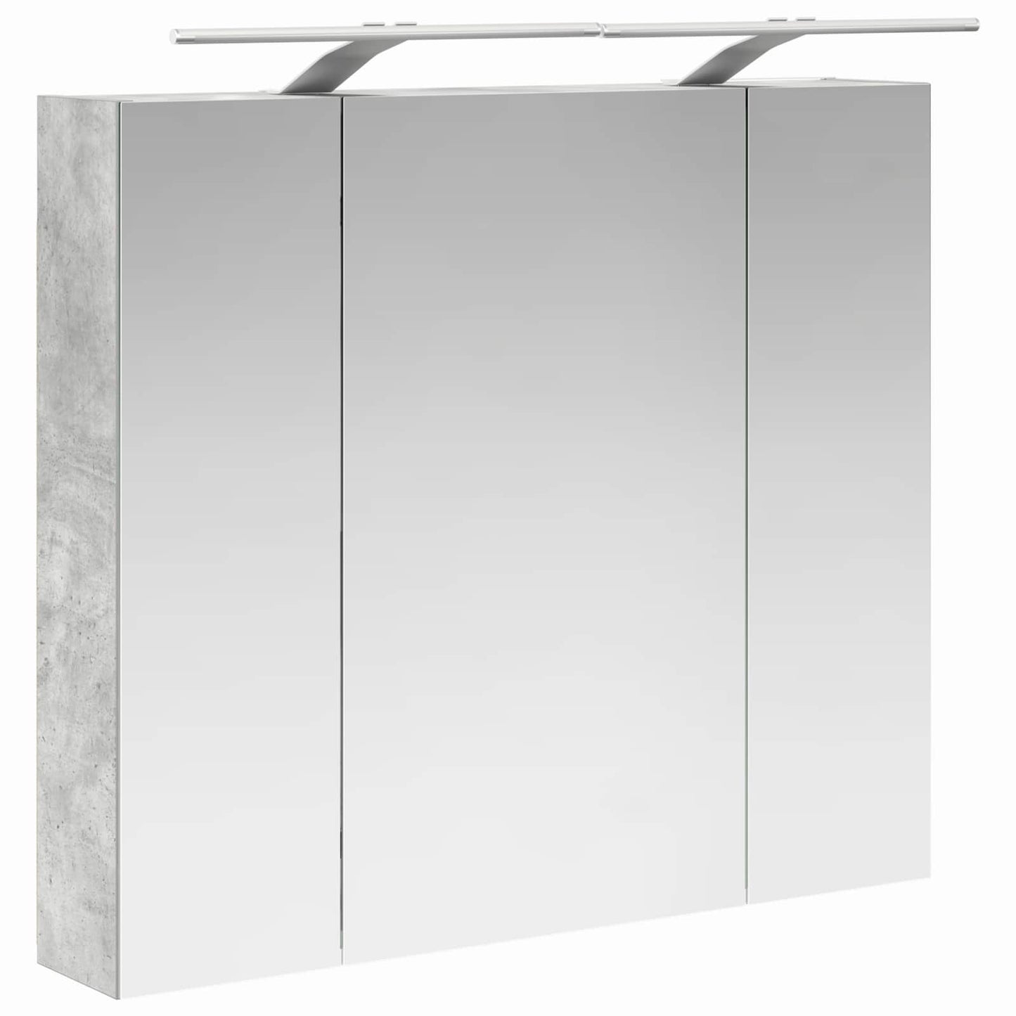 Badkamer spiegelkast Beton Grijs 80 x 14.5 x 70 cm Bewerkt hout is nu te koop bij PeponiXL, paradijselijk wonen!