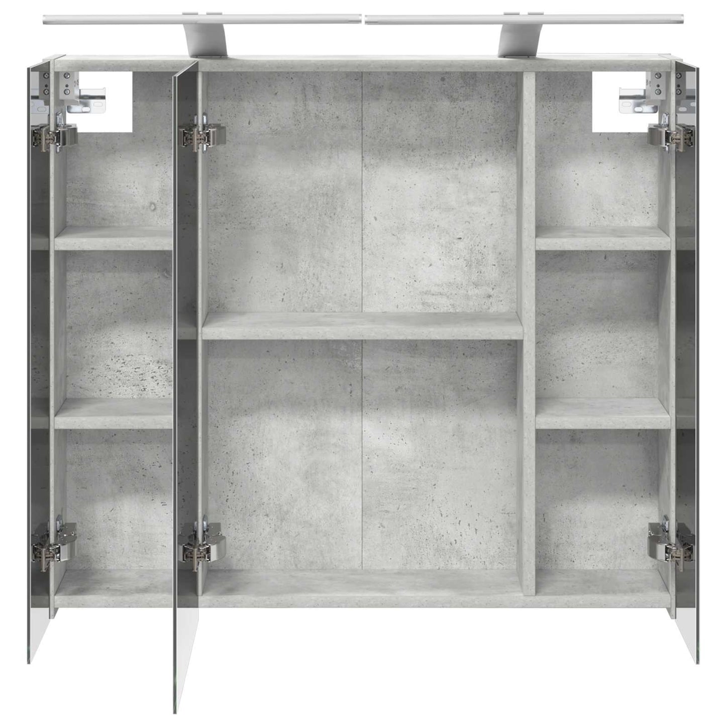 Badkamer spiegelkast Beton Grijs 80 x 14.5 x 70 cm Bewerkt hout is nu te koop bij PeponiXL, paradijselijk wonen!