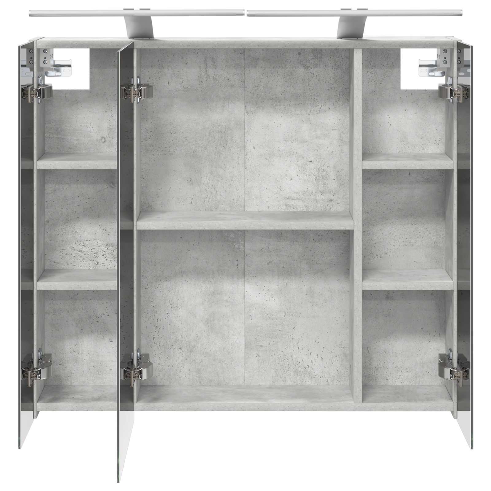 Badkamer spiegelkast Beton Grijs 80 x 14.5 x 70 cm Bewerkt hout is nu te koop bij PeponiXL, paradijselijk wonen!