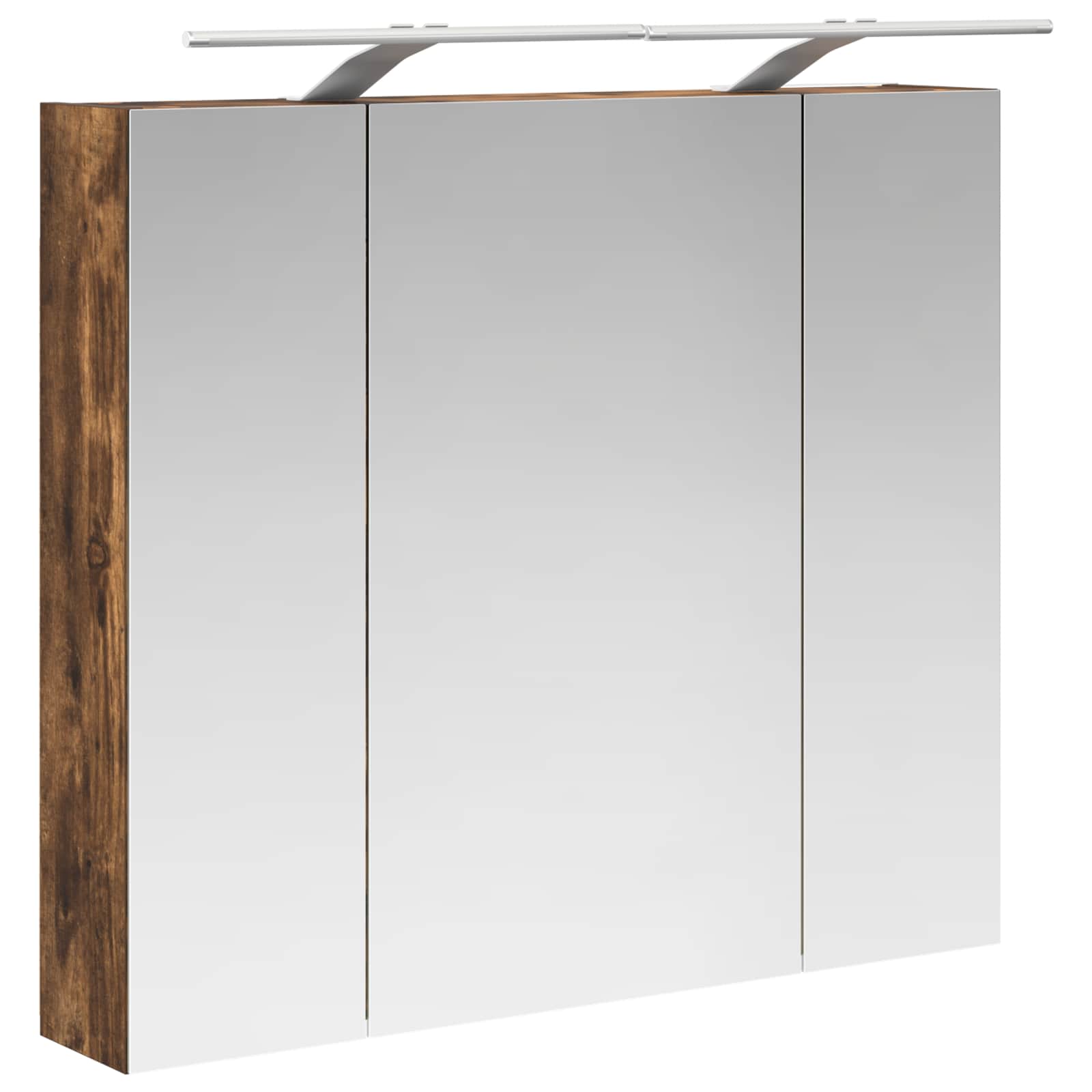 Badkamer spiegelkast met plank Gerookt eiken 80 x 14.5 x 70 cm is nu te koop bij PeponiXL, paradijselijk wonen!