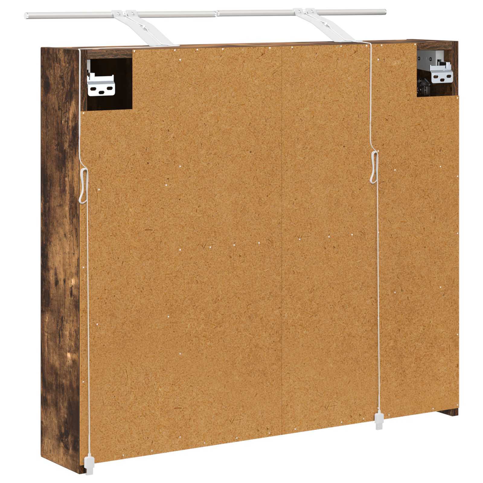 Badkamer spiegelkast met plank Gerookt eiken 80 x 14.5 x 70 cm is nu te koop bij PeponiXL, paradijselijk wonen!