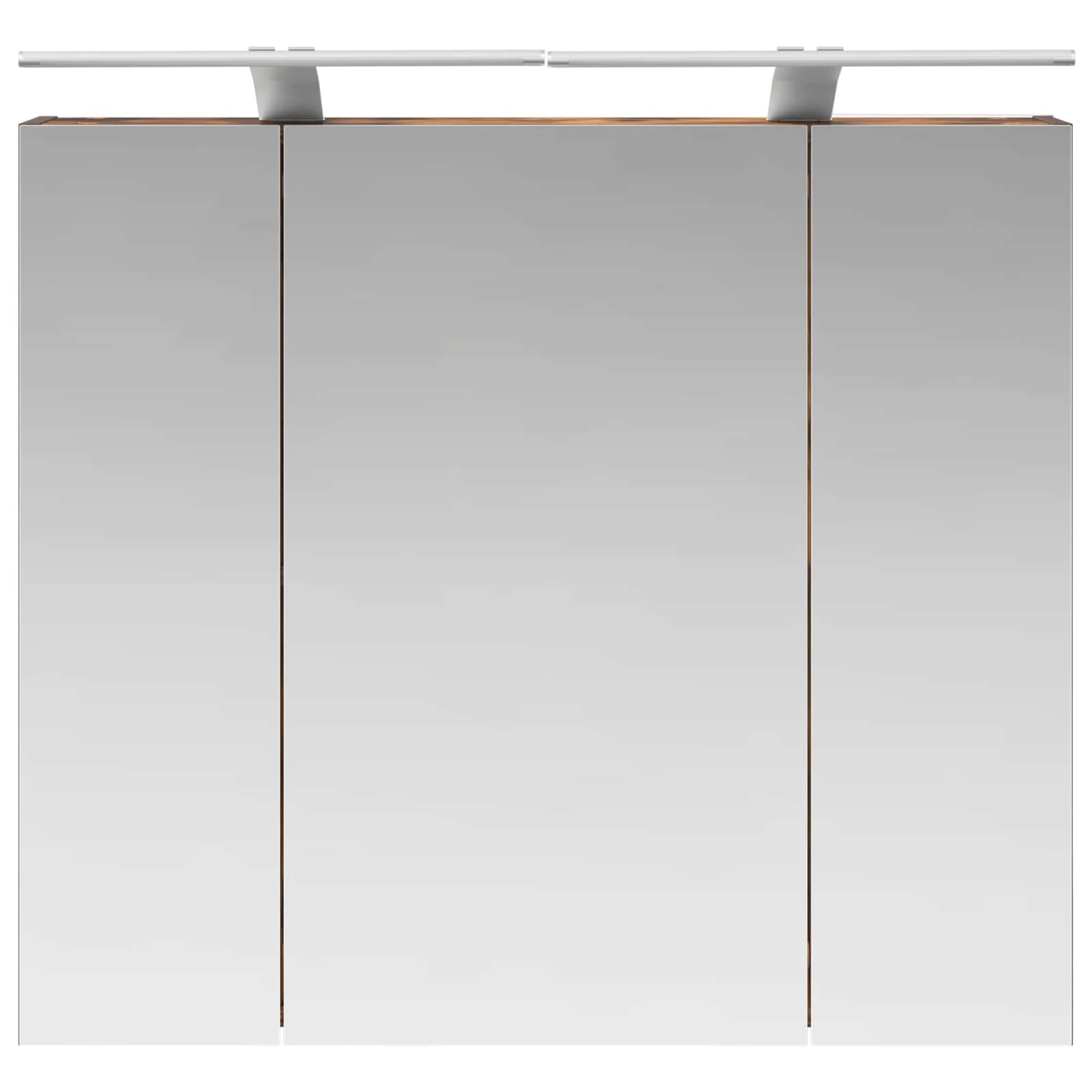 Badkamer spiegelkast met plank Gerookt eiken 80 x 14.5 x 70 cm is nu te koop bij PeponiXL, paradijselijk wonen!