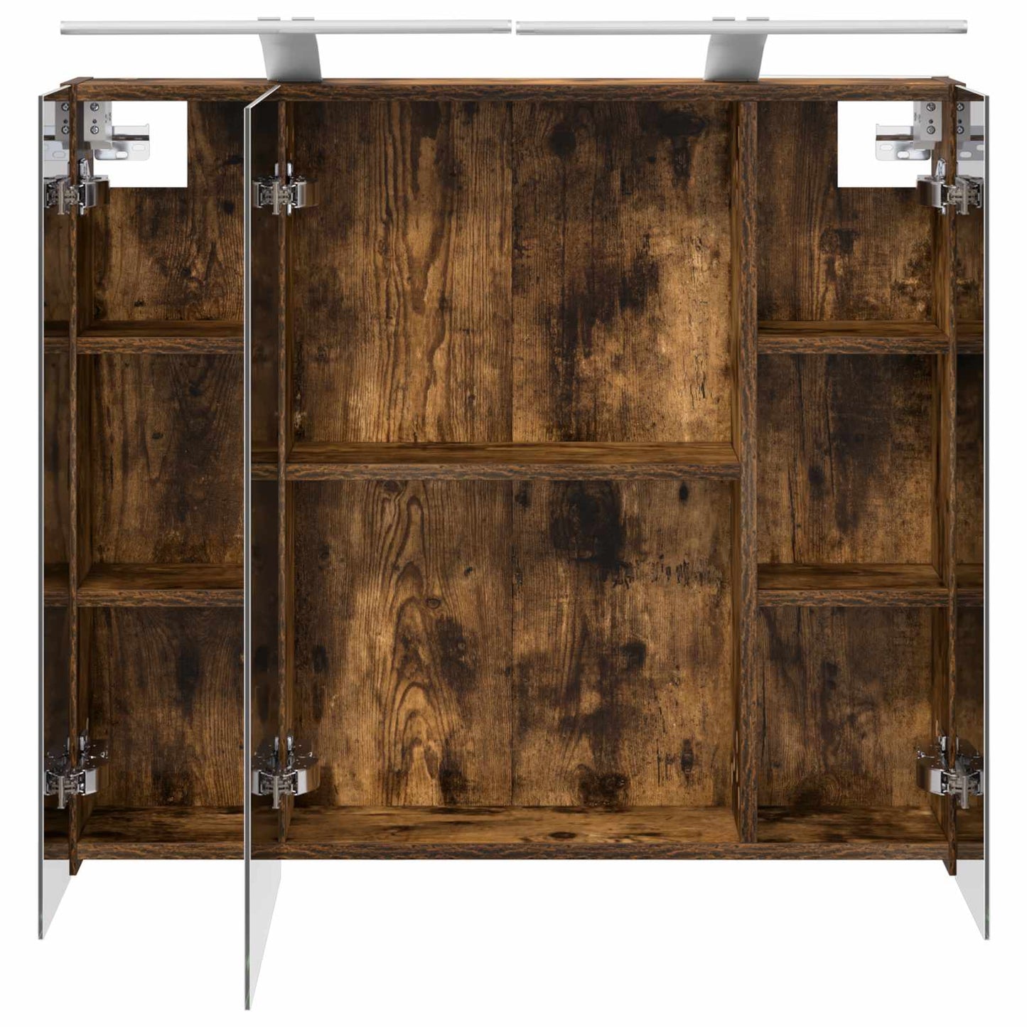 Badkamer spiegelkast met plank Gerookt eiken 80 x 14.5 x 70 cm is nu te koop bij PeponiXL, paradijselijk wonen!
