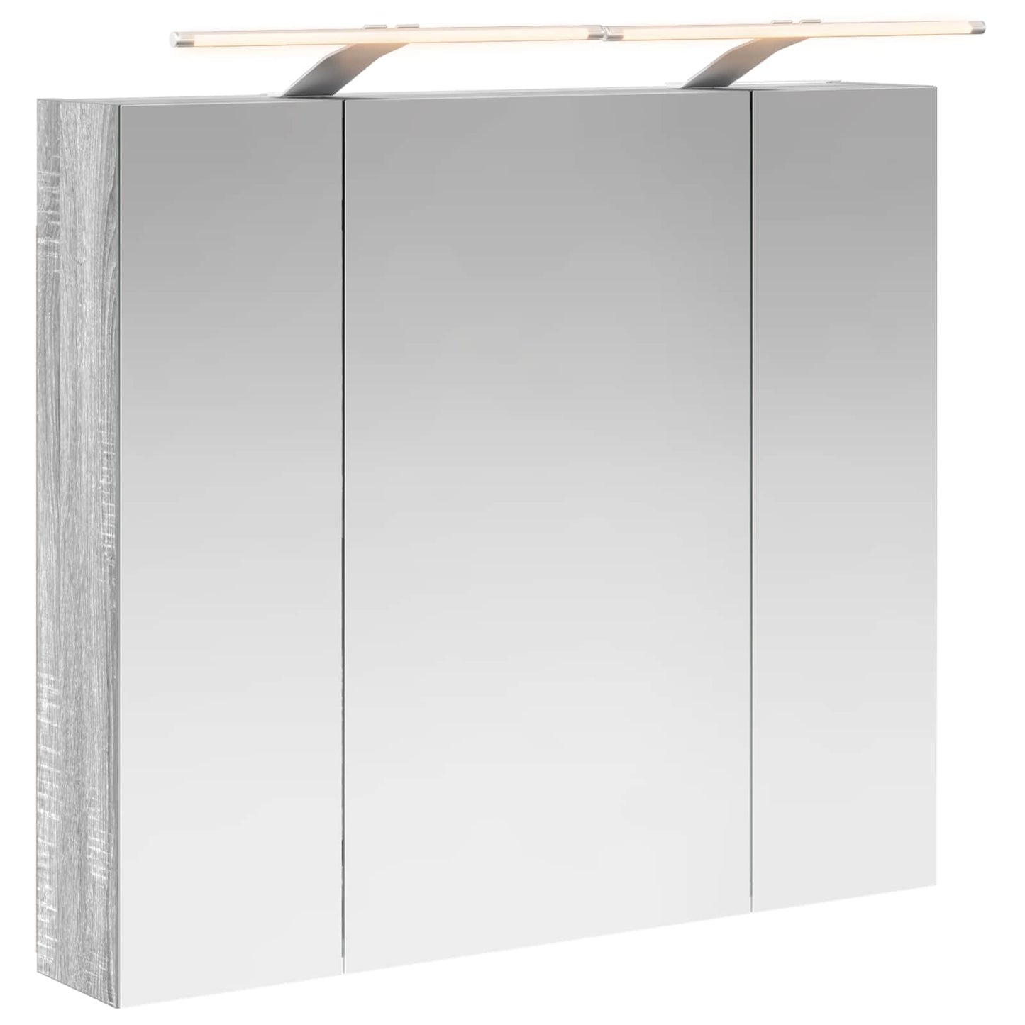 Badkamer spiegelkast met plank Grijs Sonoma 80 x 14.5 x 70 cm is nu te koop bij PeponiXL, paradijselijk wonen!