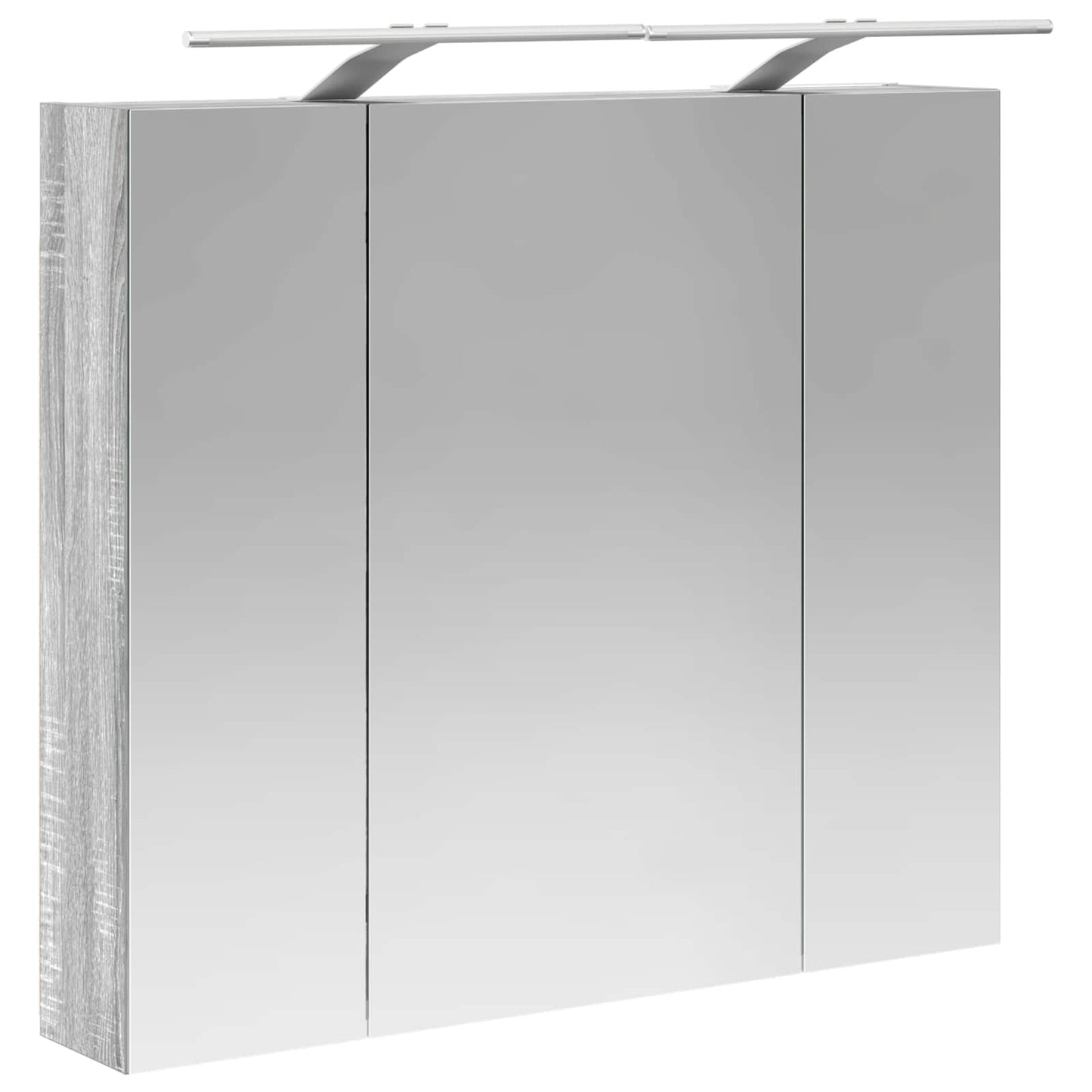 Badkamer spiegelkast met plank Grijs Sonoma 80 x 14.5 x 70 cm is nu te koop bij PeponiXL, paradijselijk wonen!