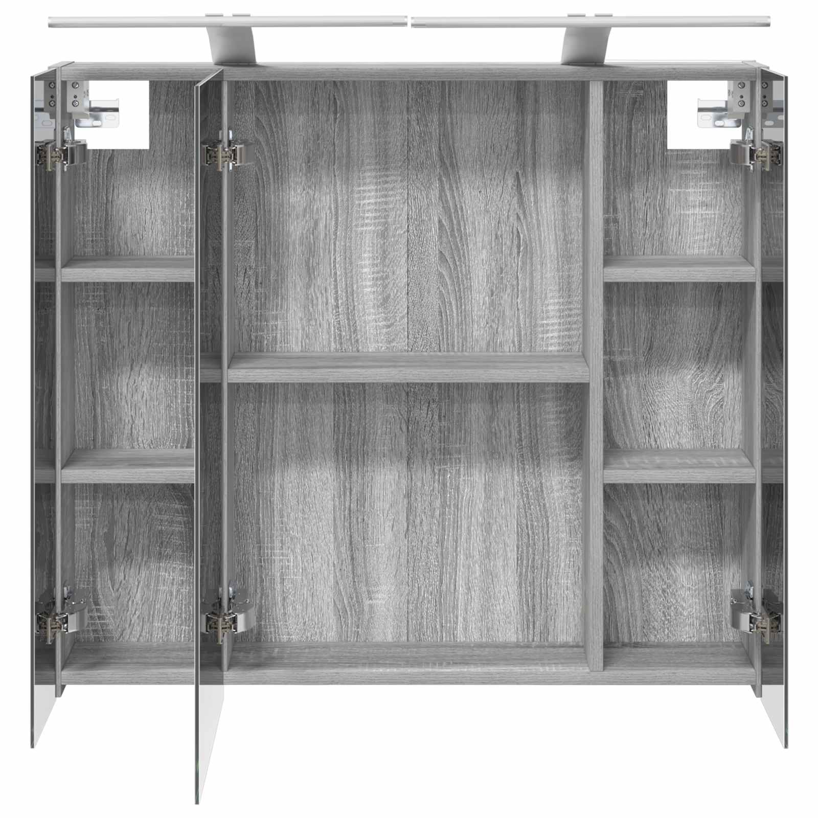 Badkamer spiegelkast met plank Grijs Sonoma 80 x 14.5 x 70 cm is nu te koop bij PeponiXL, paradijselijk wonen!