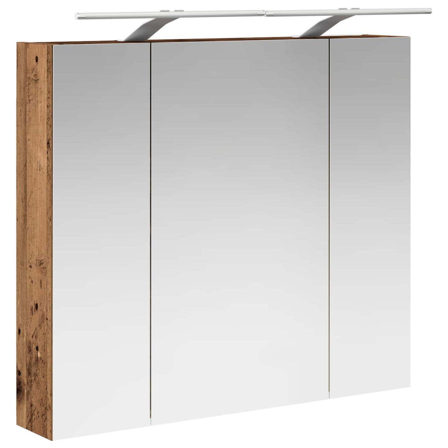 Badkamer spiegelkast Oudhout 80 x 14.5 x 70 cm Bewerkt hout is nu te koop bij PeponiXL, paradijselijk wonen!