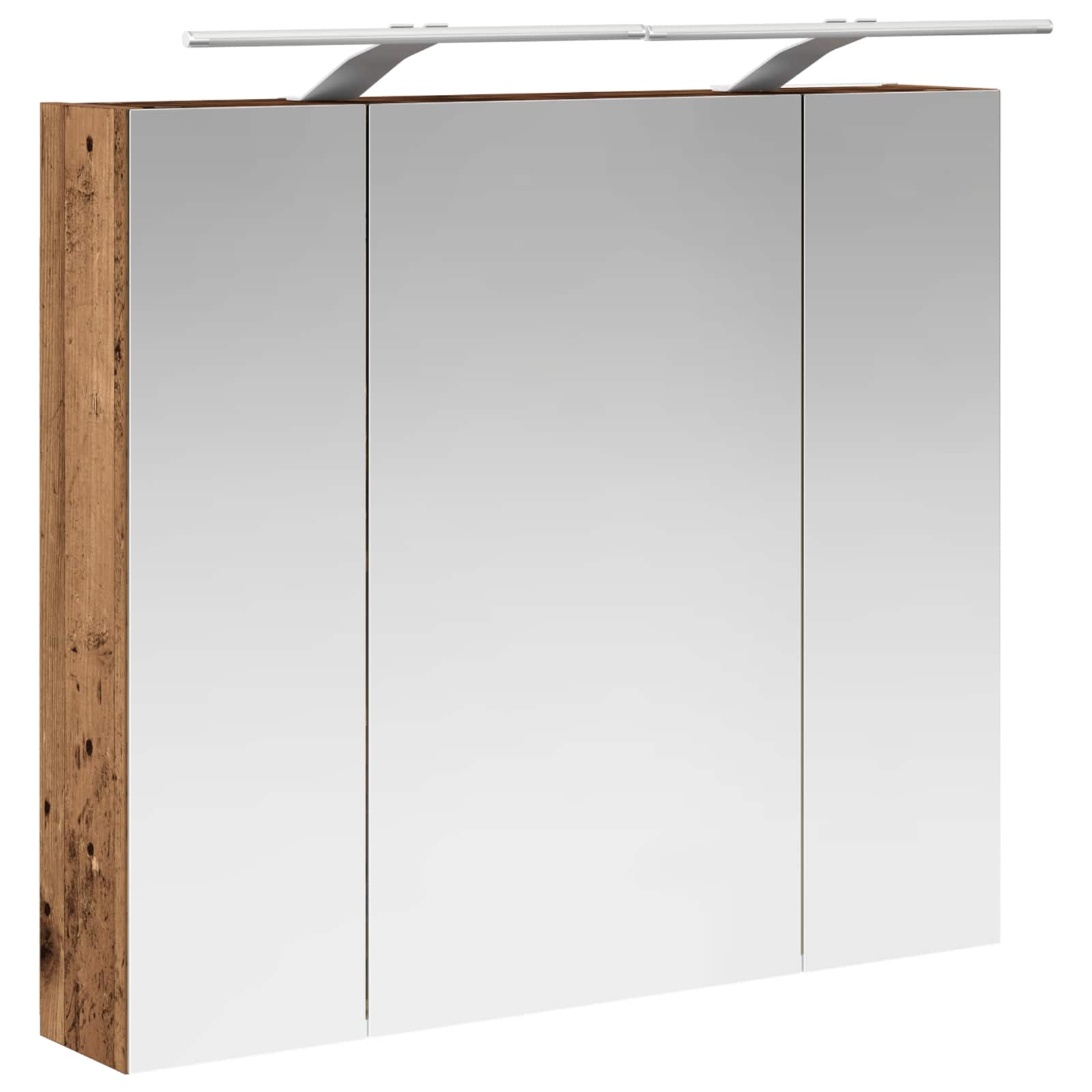Badkamer spiegelkast Oudhout 80 x 14.5 x 70 cm Bewerkt hout is nu te koop bij PeponiXL, paradijselijk wonen!