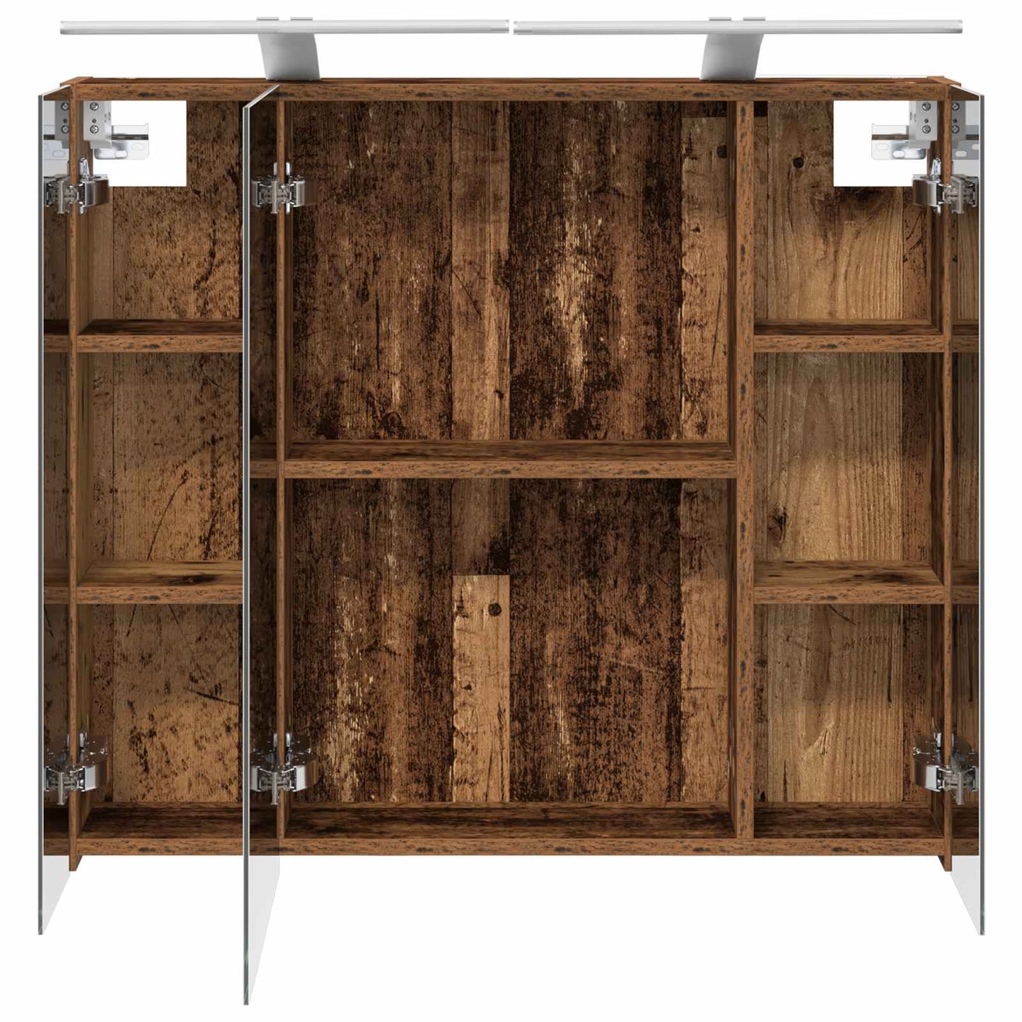 Badkamer spiegelkast Oudhout 80 x 14.5 x 70 cm Bewerkt hout is nu te koop bij PeponiXL, paradijselijk wonen!
