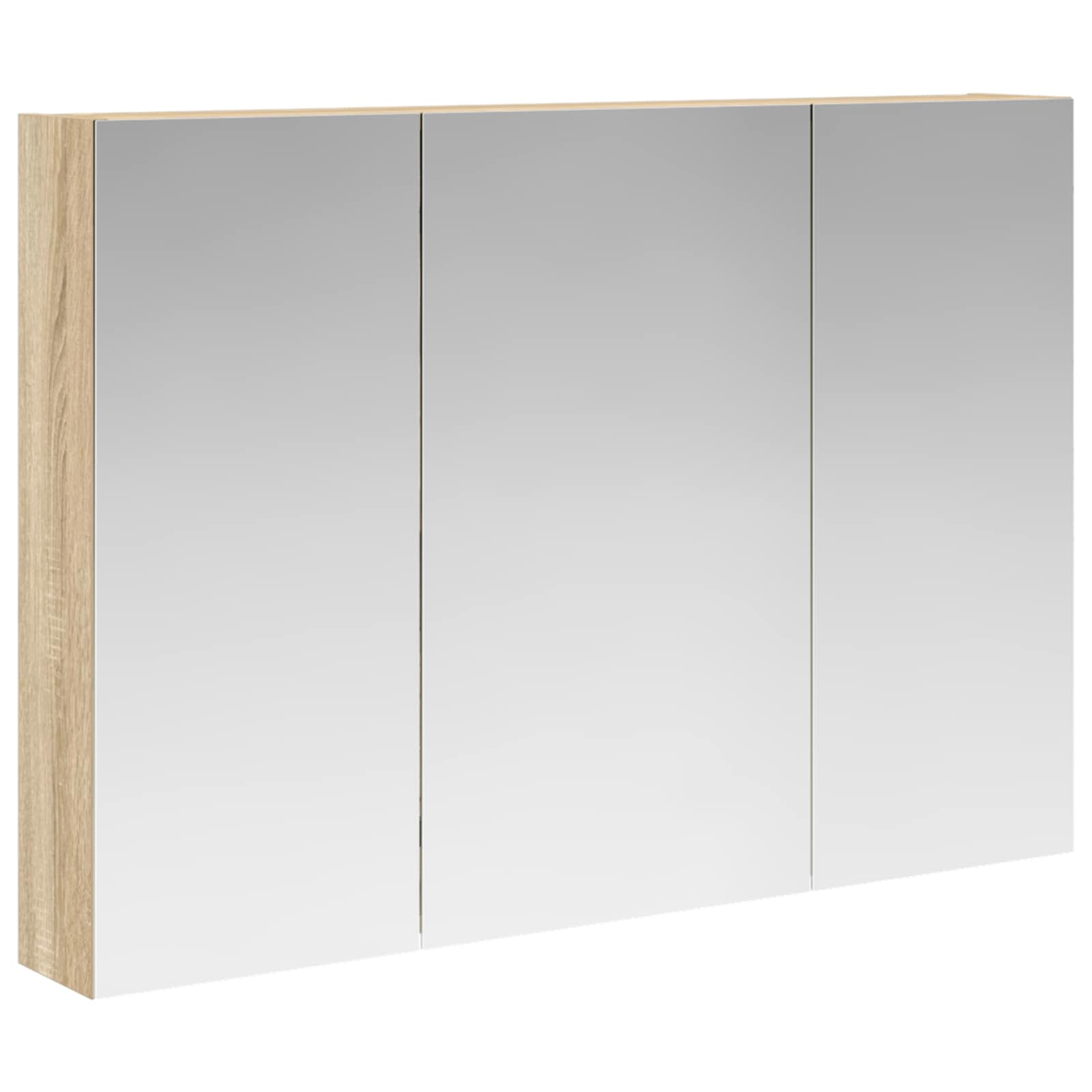 Badkamer spiegelkast met plank Sonoma Eiken 100 x 14,5 x 70 cm is nu te koop bij PeponiXL, paradijselijk wonen!