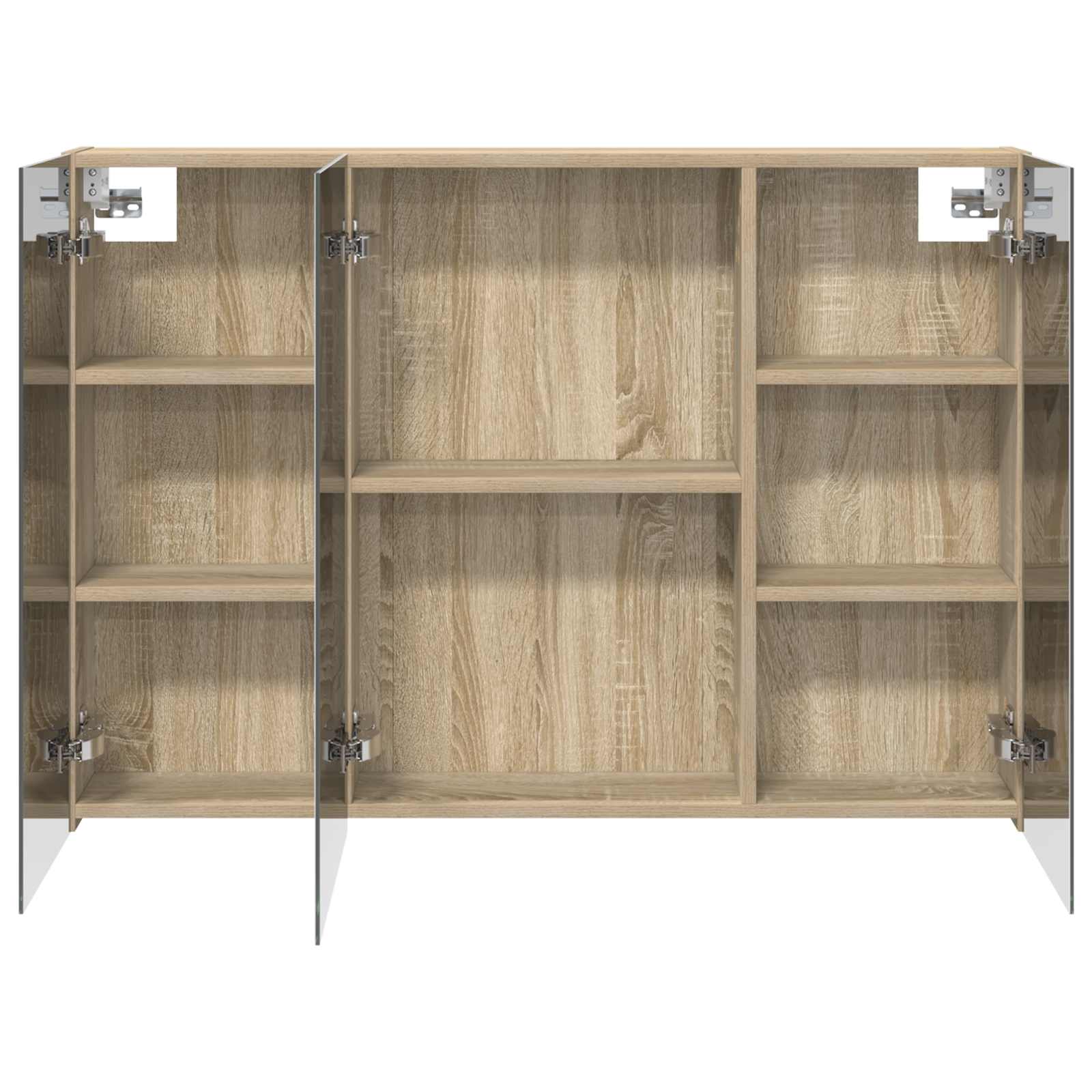 Badkamer spiegelkast met plank Sonoma Eiken 100 x 14,5 x 70 cm is nu te koop bij PeponiXL, paradijselijk wonen!