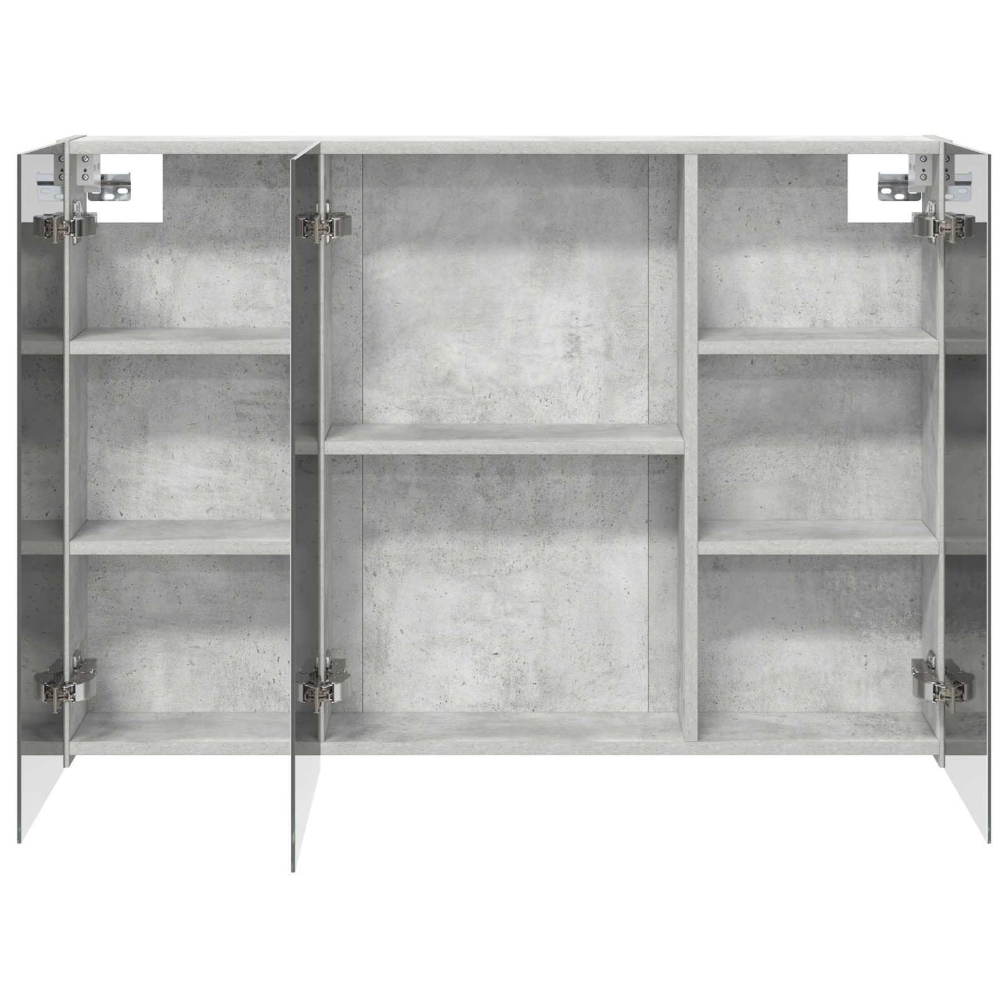 Badkamer spiegelkast met plank Beton Grijs 100 x 14,5 x 70 cm is nu te koop bij PeponiXL, paradijselijk wonen!