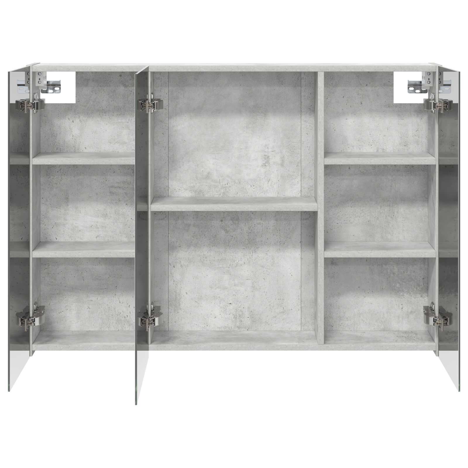 Badkamer spiegelkast met plank Beton Grijs 100 x 14,5 x 70 cm is nu te koop bij PeponiXL, paradijselijk wonen!