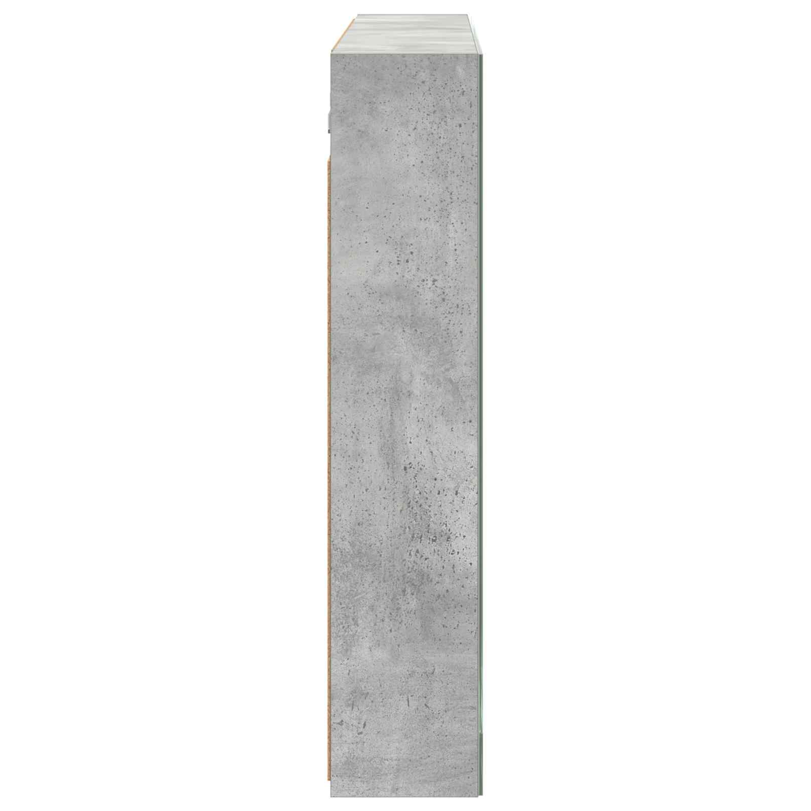 Badkamer spiegelkast met plank Beton Grijs 100 x 14,5 x 70 cm is nu te koop bij PeponiXL, paradijselijk wonen!