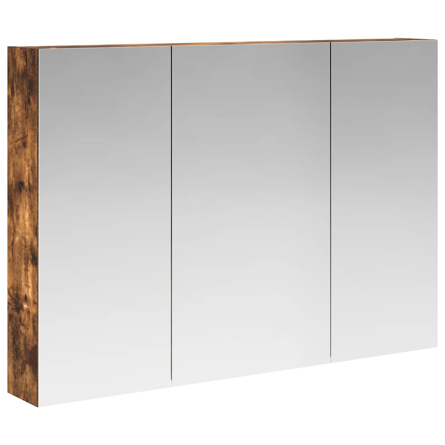 Badkamer spiegelkast met plank Gerookt eiken 100 x 14,5 x 70 cm is nu te koop bij PeponiXL, paradijselijk wonen!