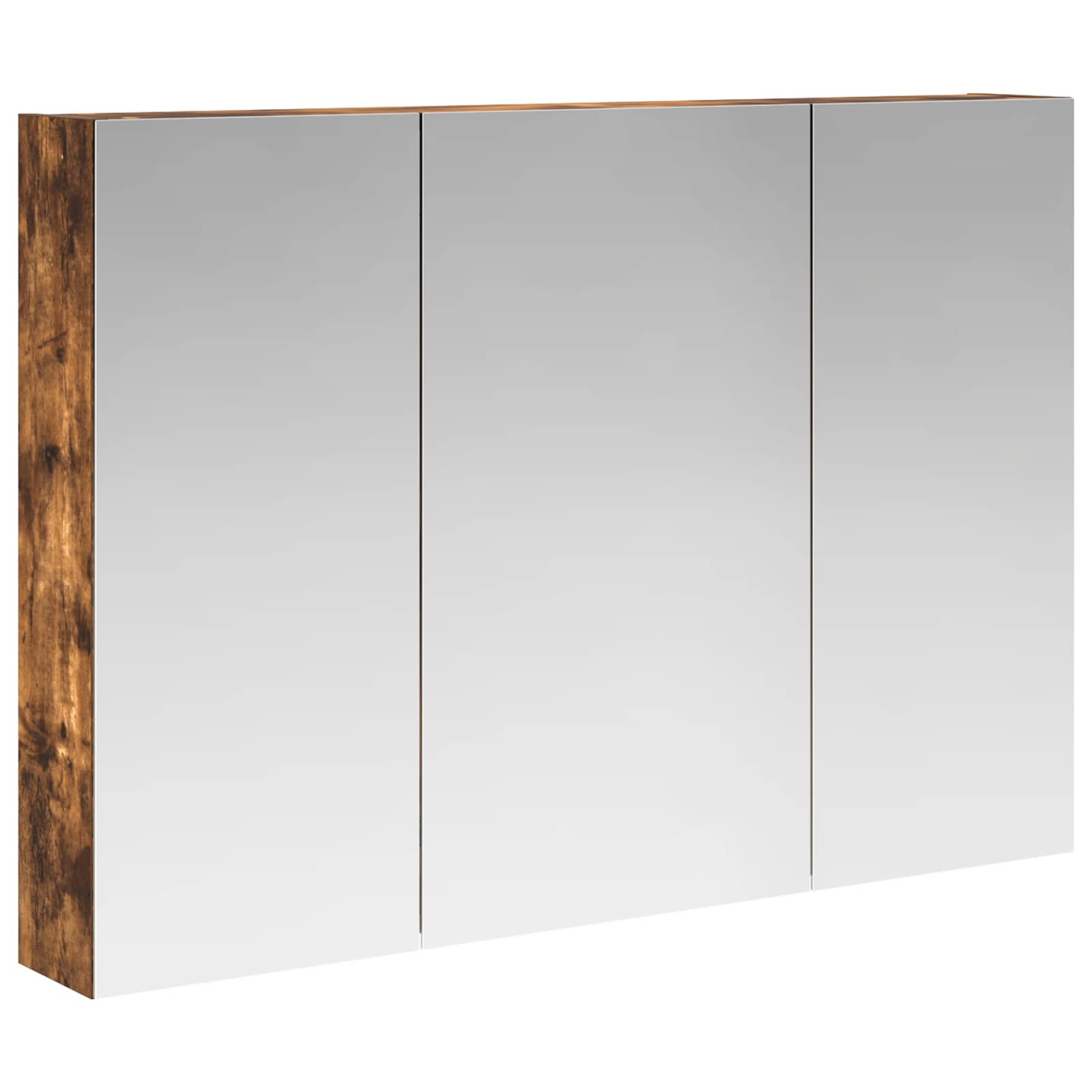 Badkamer spiegelkast met plank Gerookt eiken 100 x 14,5 x 70 cm is nu te koop bij PeponiXL, paradijselijk wonen!