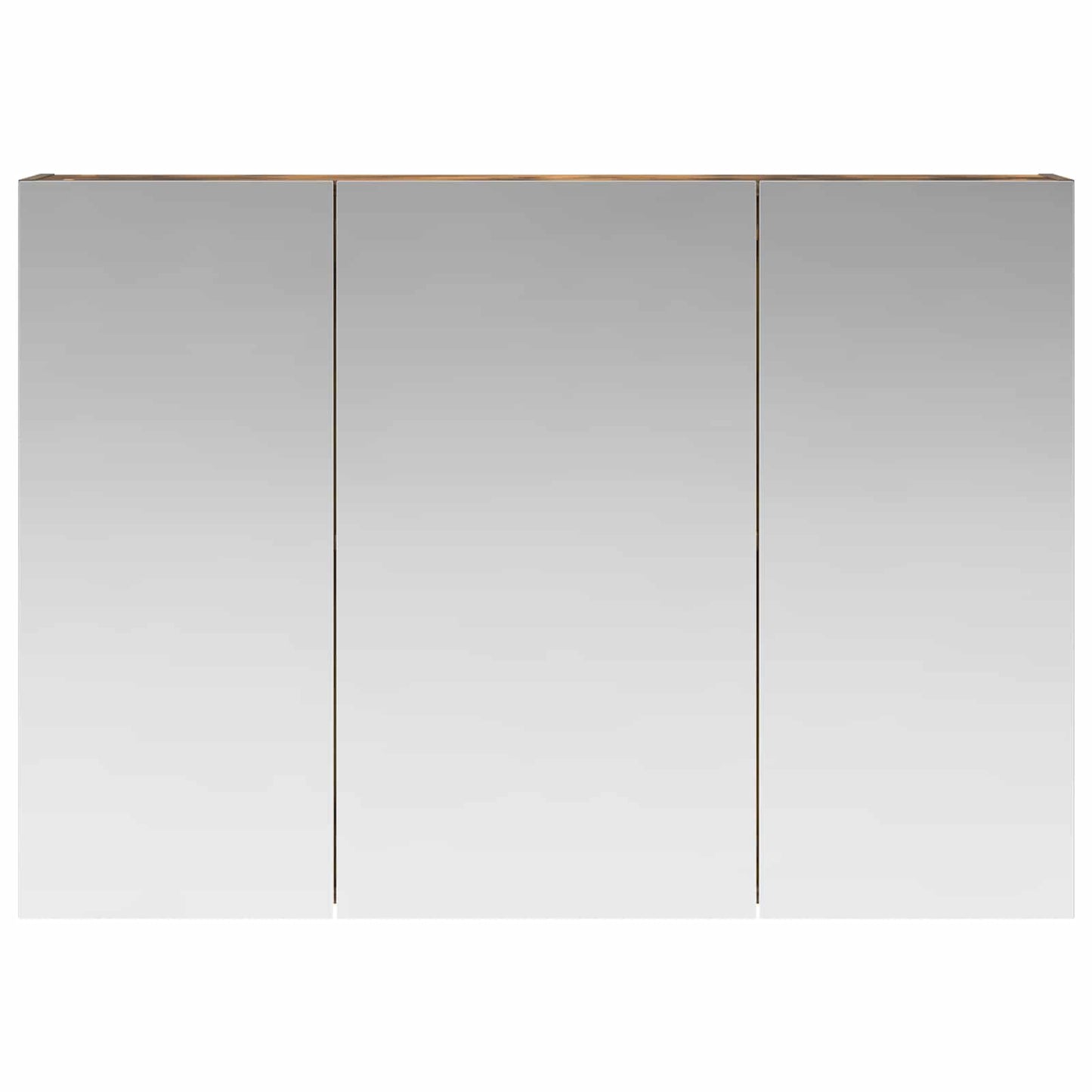 Badkamer spiegelkast met plank Gerookt eiken 100 x 14,5 x 70 cm is nu te koop bij PeponiXL, paradijselijk wonen!