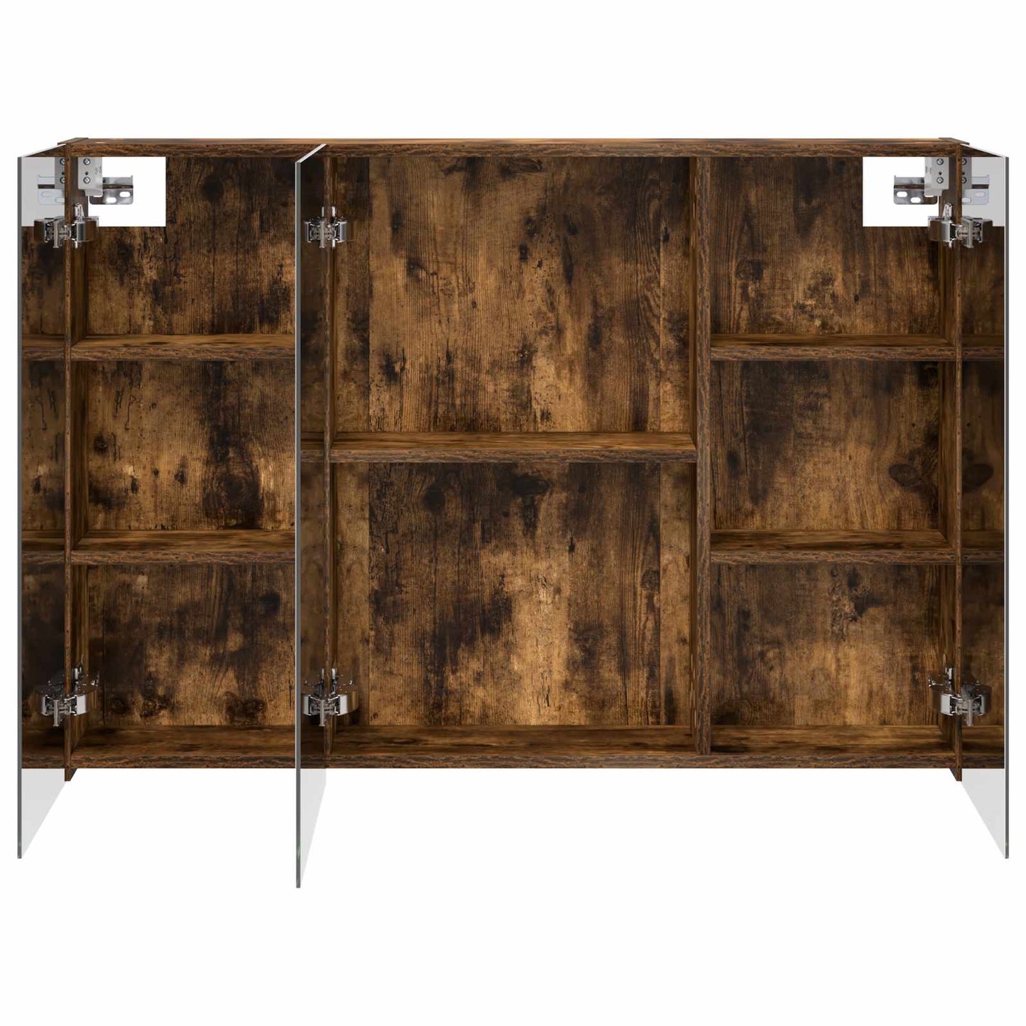Badkamer spiegelkast met plank Gerookt eiken 100 x 14,5 x 70 cm is nu te koop bij PeponiXL, paradijselijk wonen!
